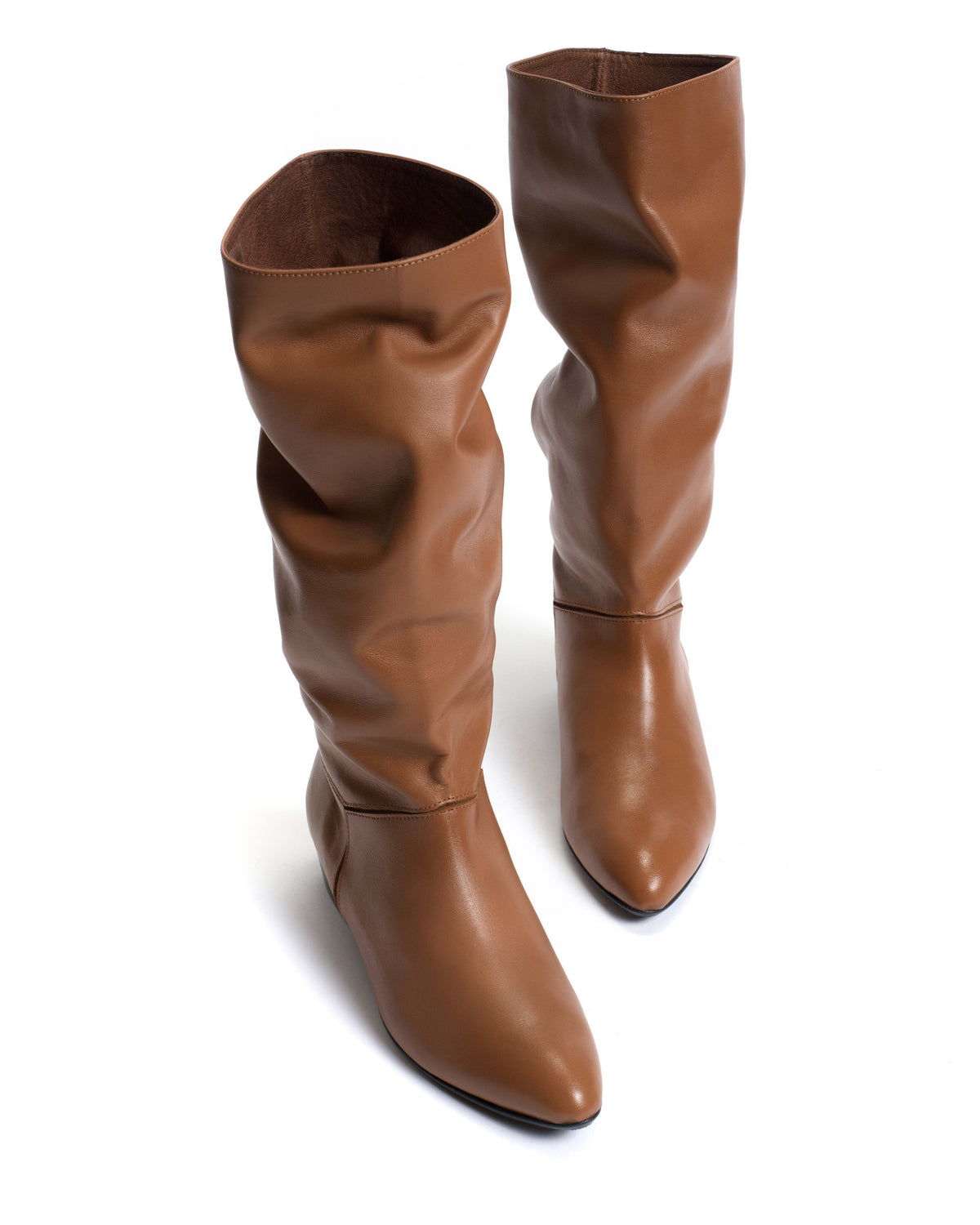 Jasmina 20 Soft calf & suede leather Camel & cinnamon