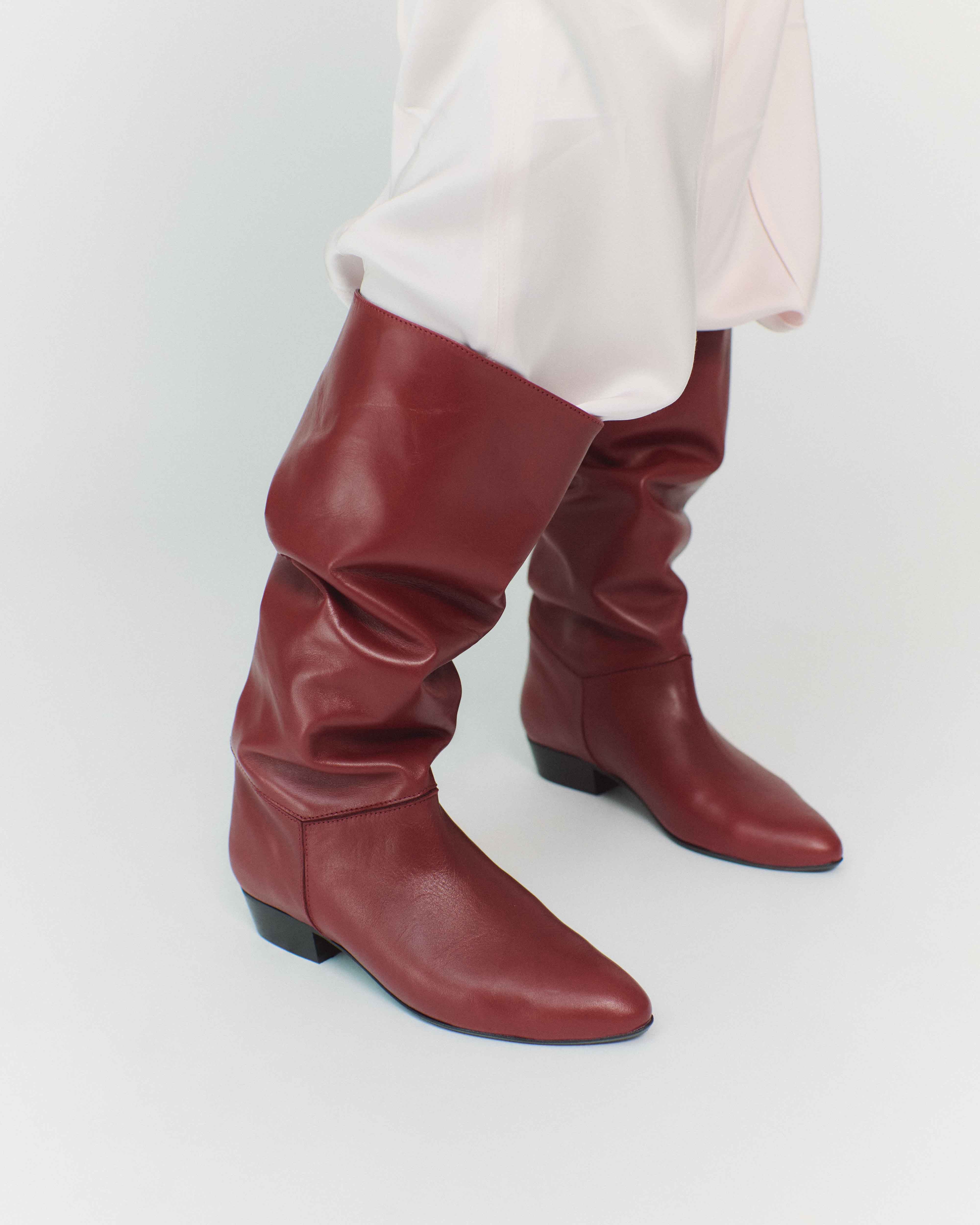 Jasmina 20 Soft calf & suede leather Pomegranate