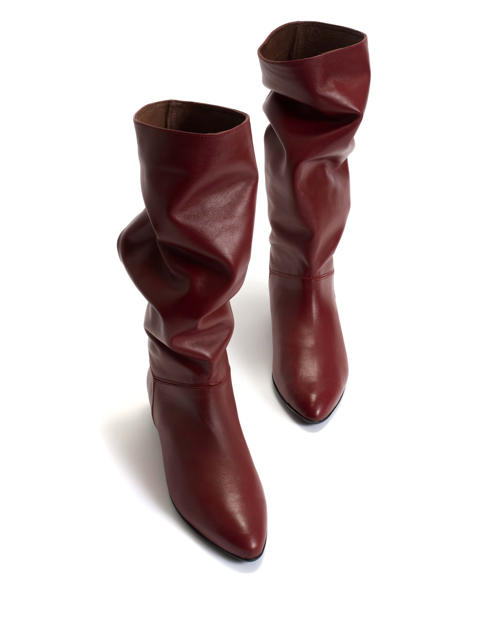 Jasmina 20 Soft calf & suede leather Pomegranate - Anonymous Copenhagen