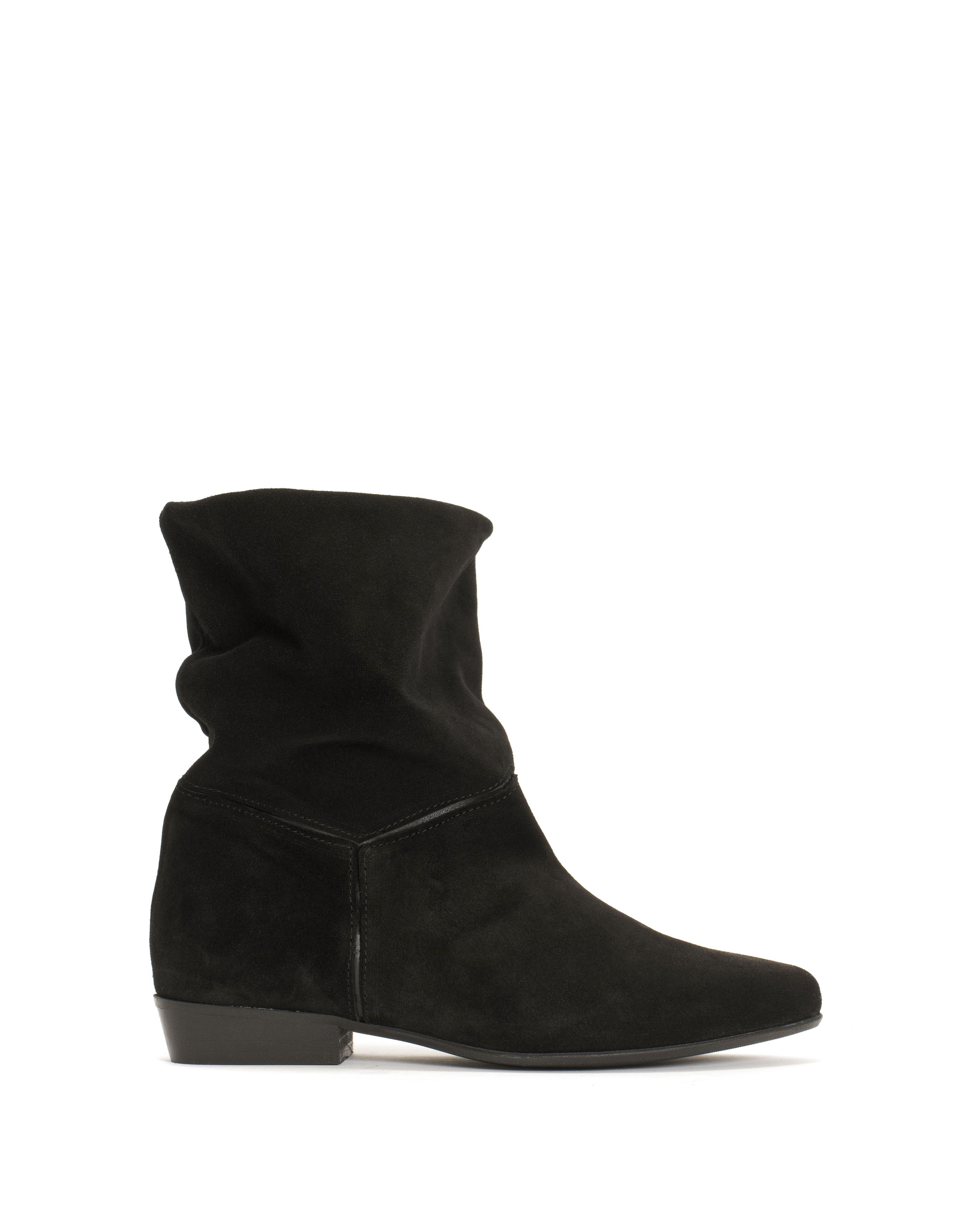 Jassi 20 Calf suede & sleek leather Black