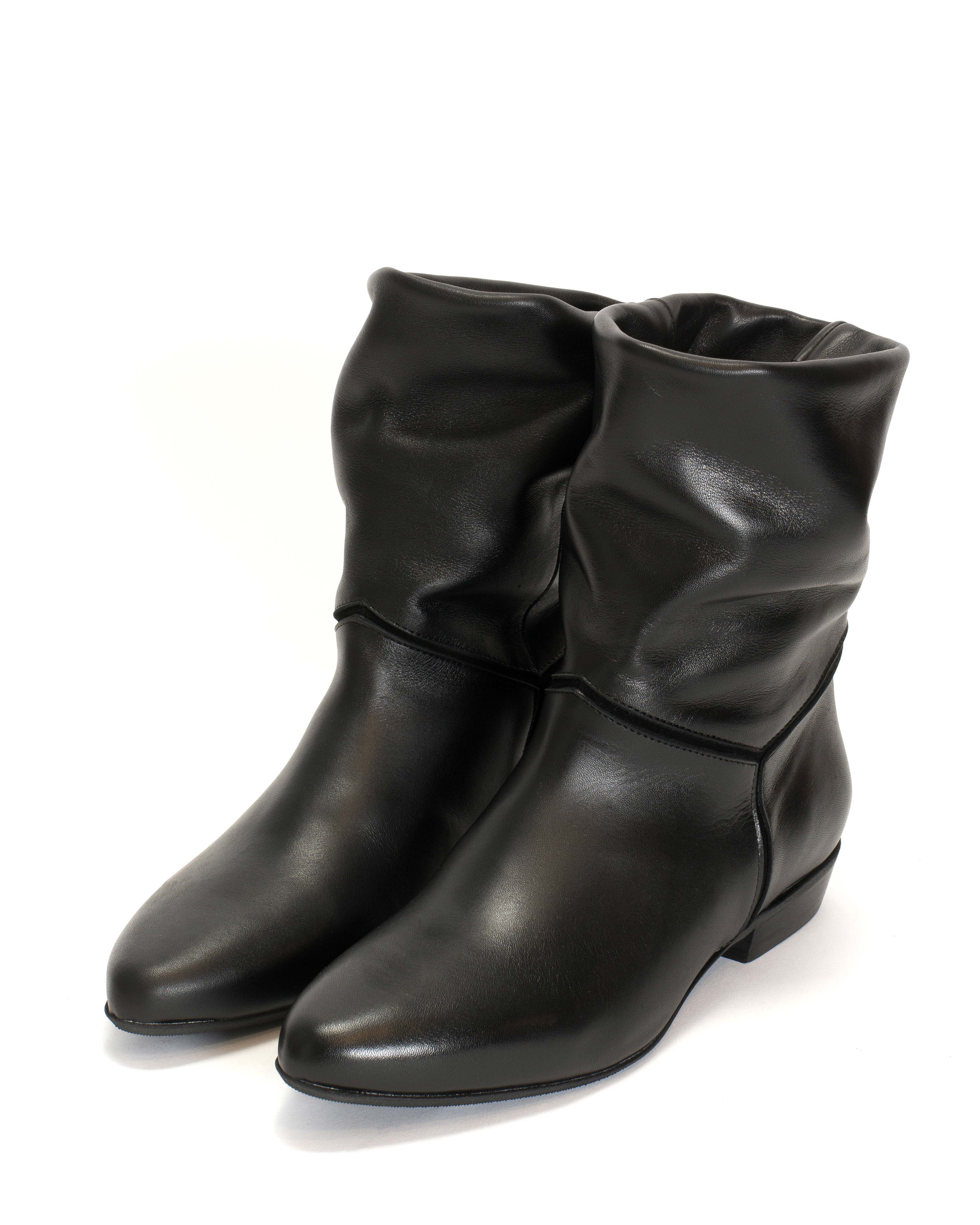 Jassi 20 Soft calf & suede leather Black