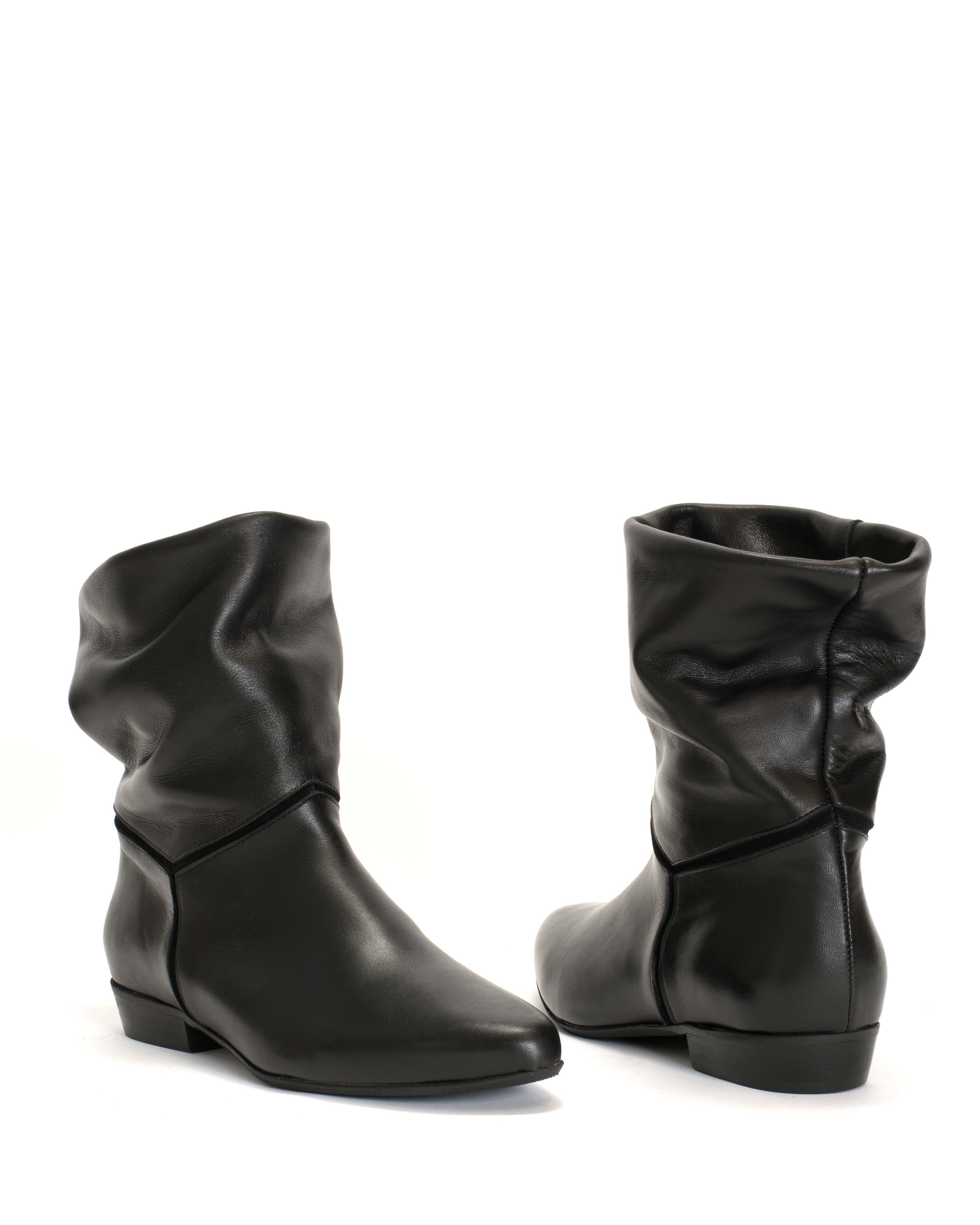 Jassi 20 Soft calf & suede leather Black