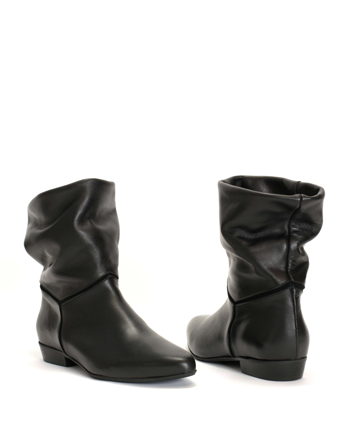 Jassi 20 Soft calf & suede leather Black
