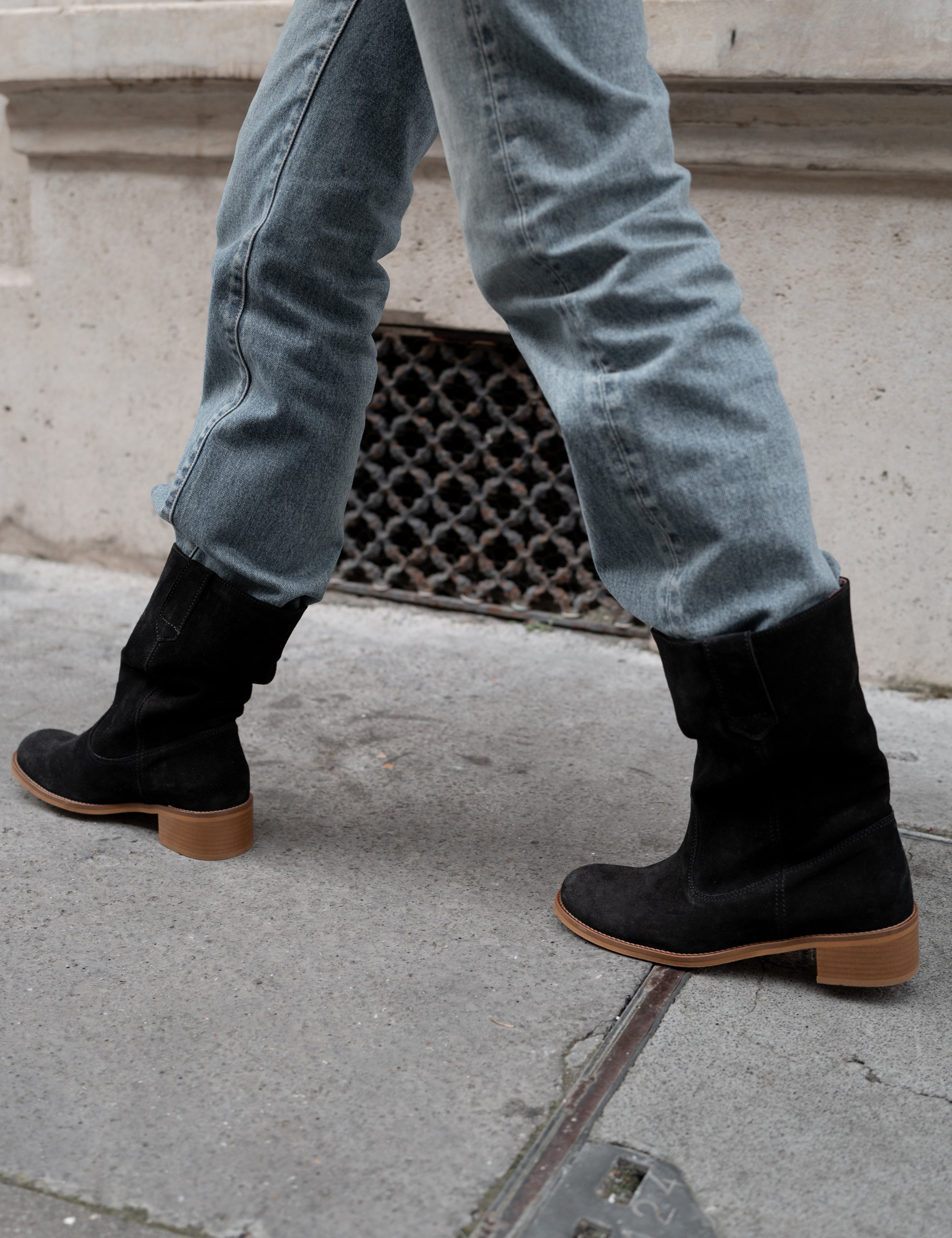 Dico Julia Calf suede Black