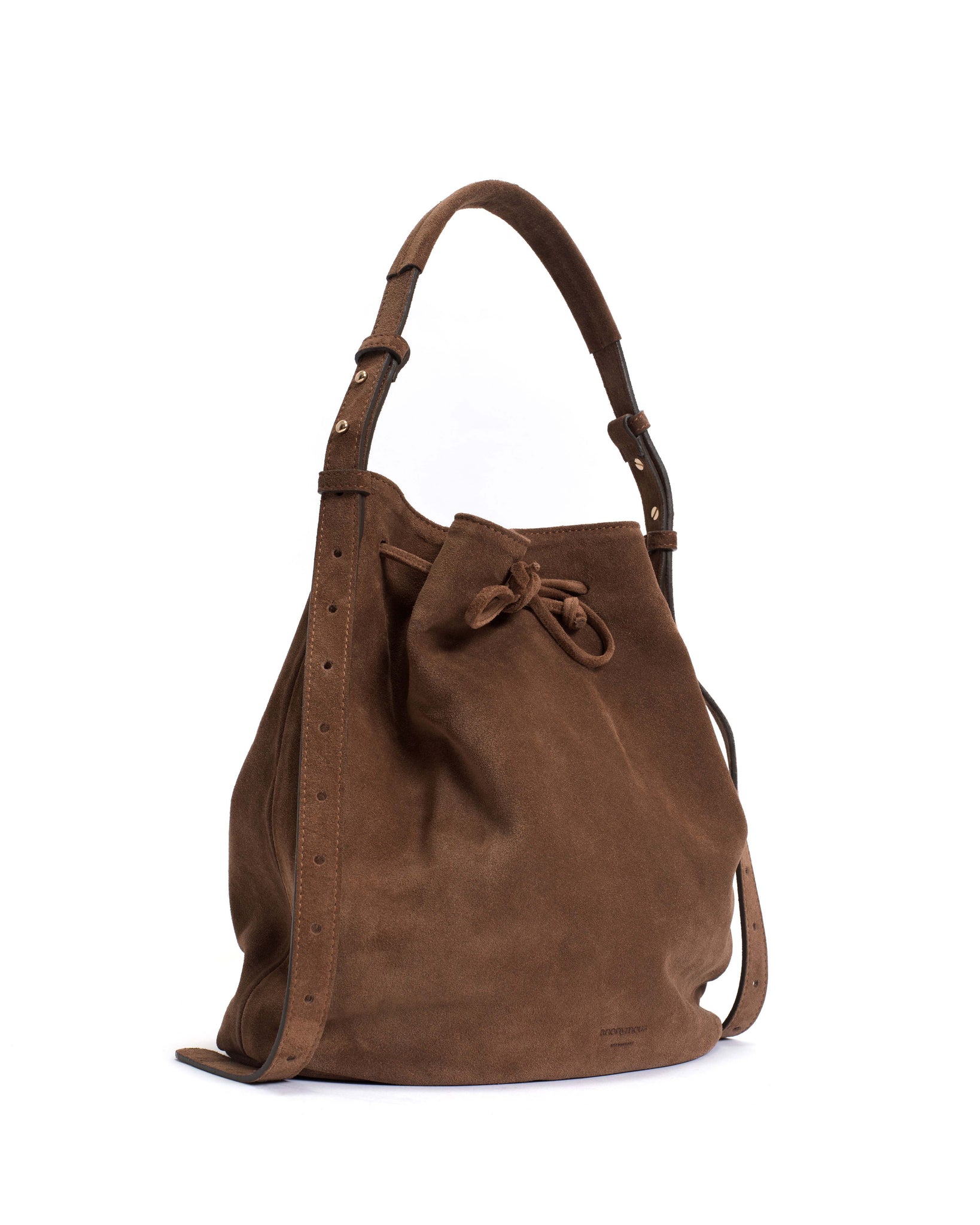 Kacey grand bucket bag Calf suede Coconut - Anonymous Copenhagen