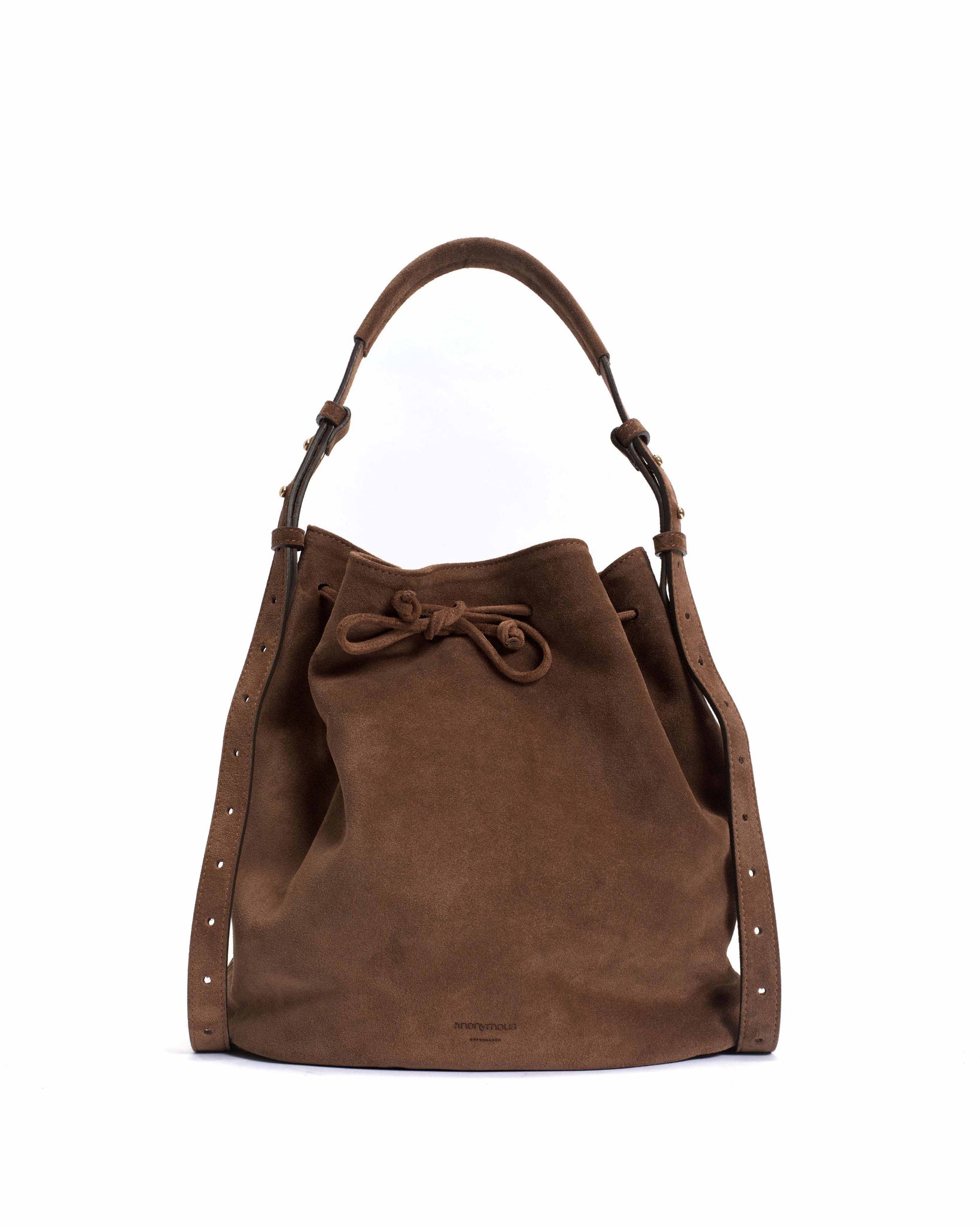 Kacey grand bucket bag Calf suede Coconut - Anonymous Copenhagen