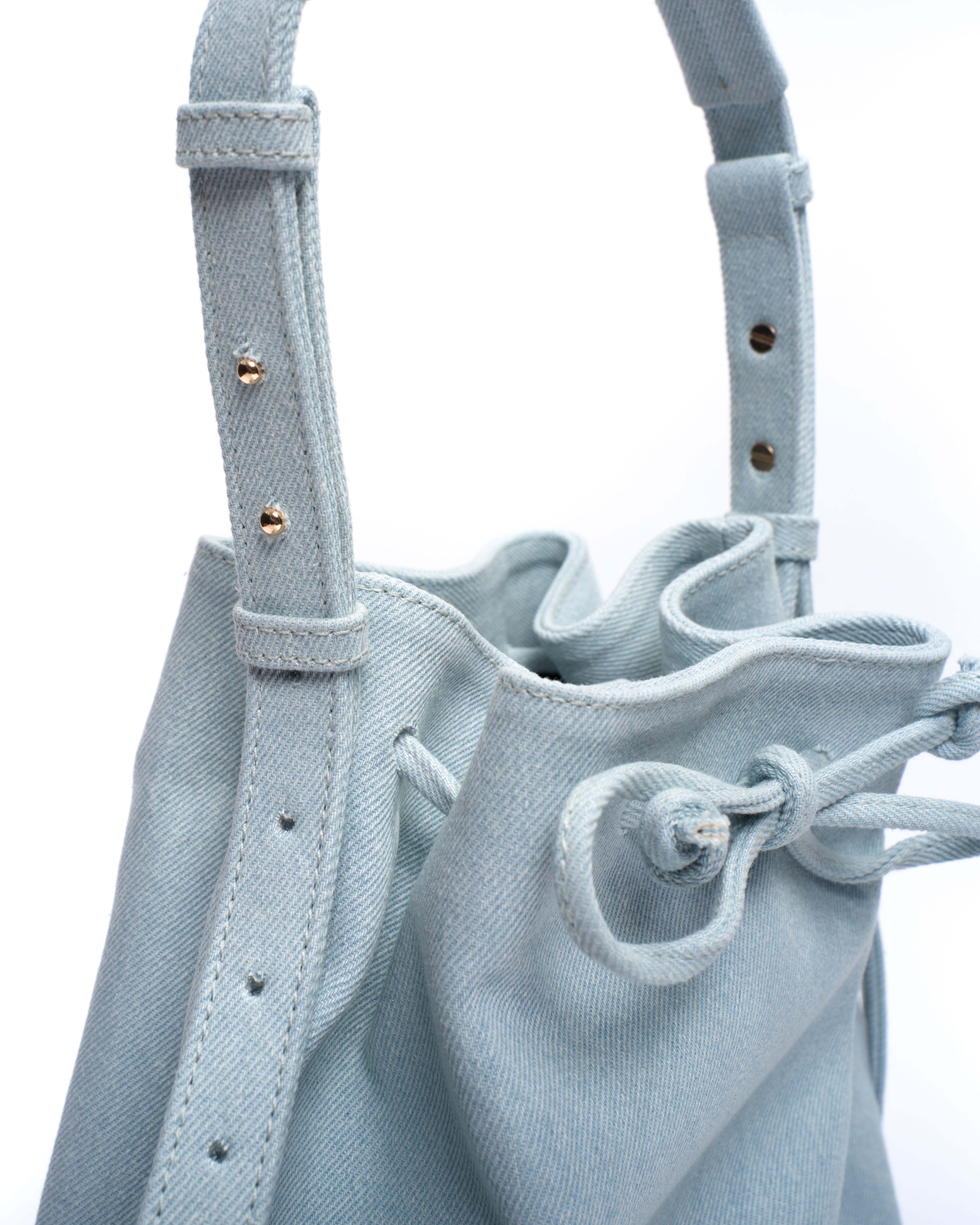 Kacey grand bucket bag Denim Riviera blue