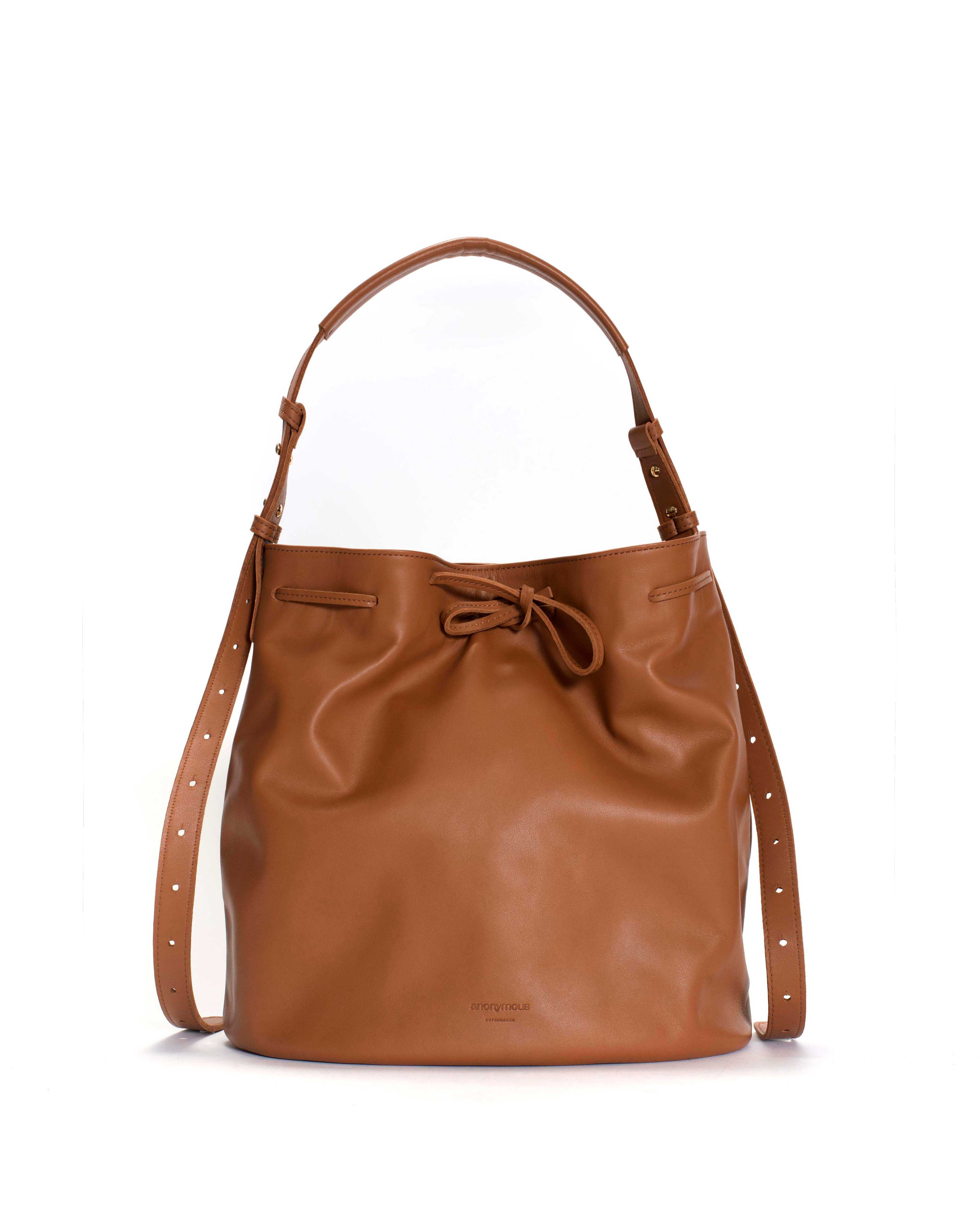 Kacey grand bucket bag Soft calf Camel