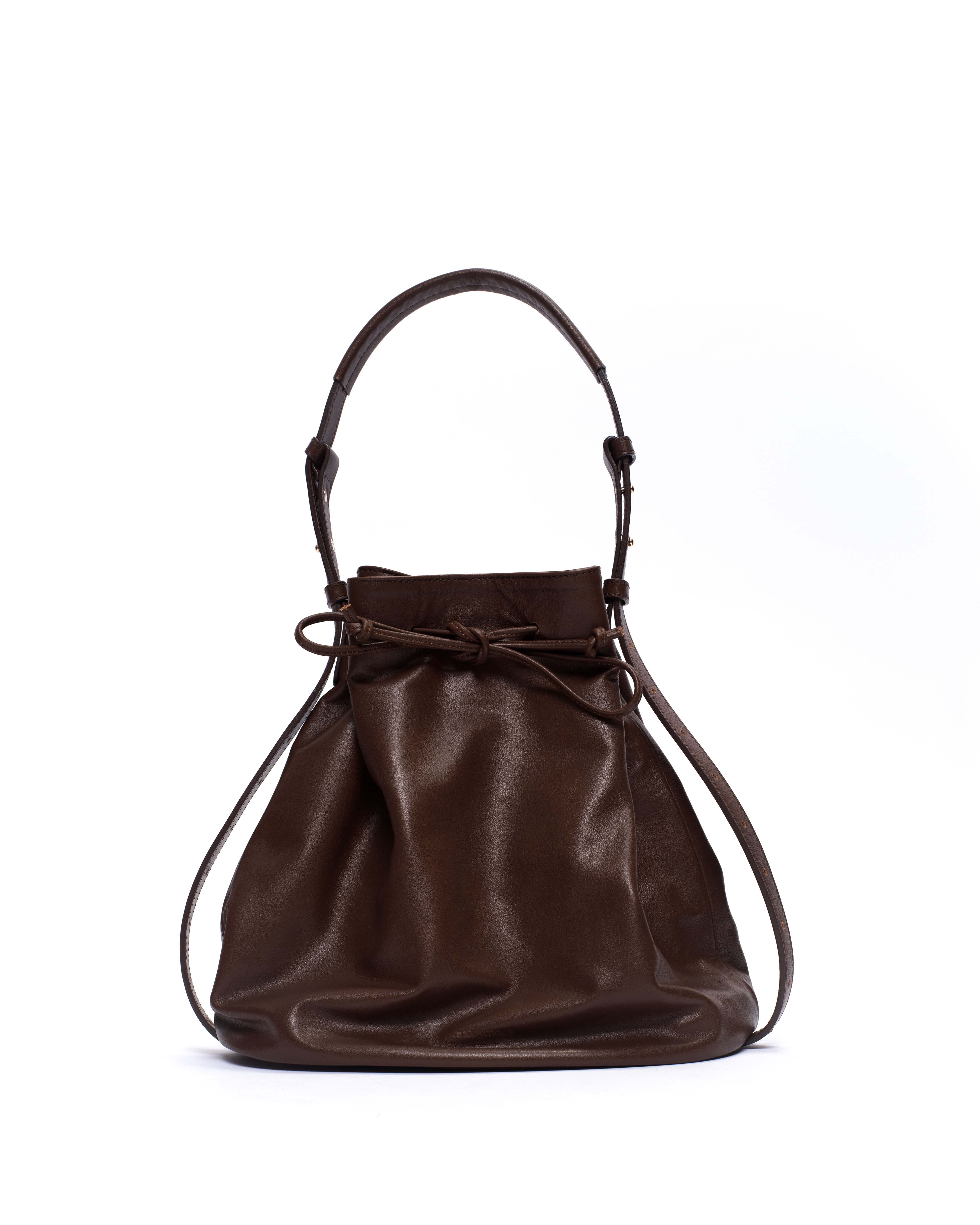 Kacey grand bucket bag Soft calf Chocolate
