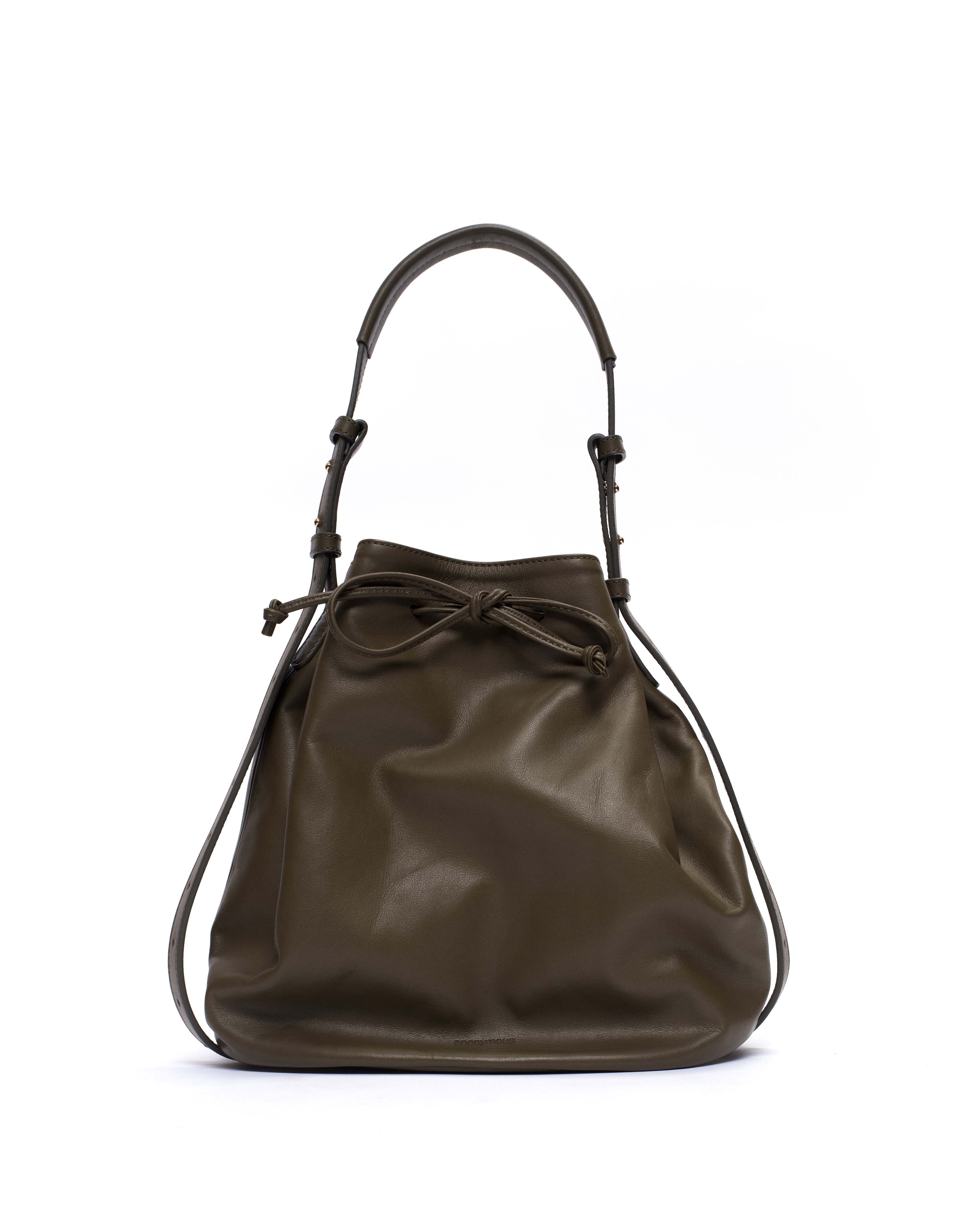 Kacey grand bucket bag Soft calf Olive green