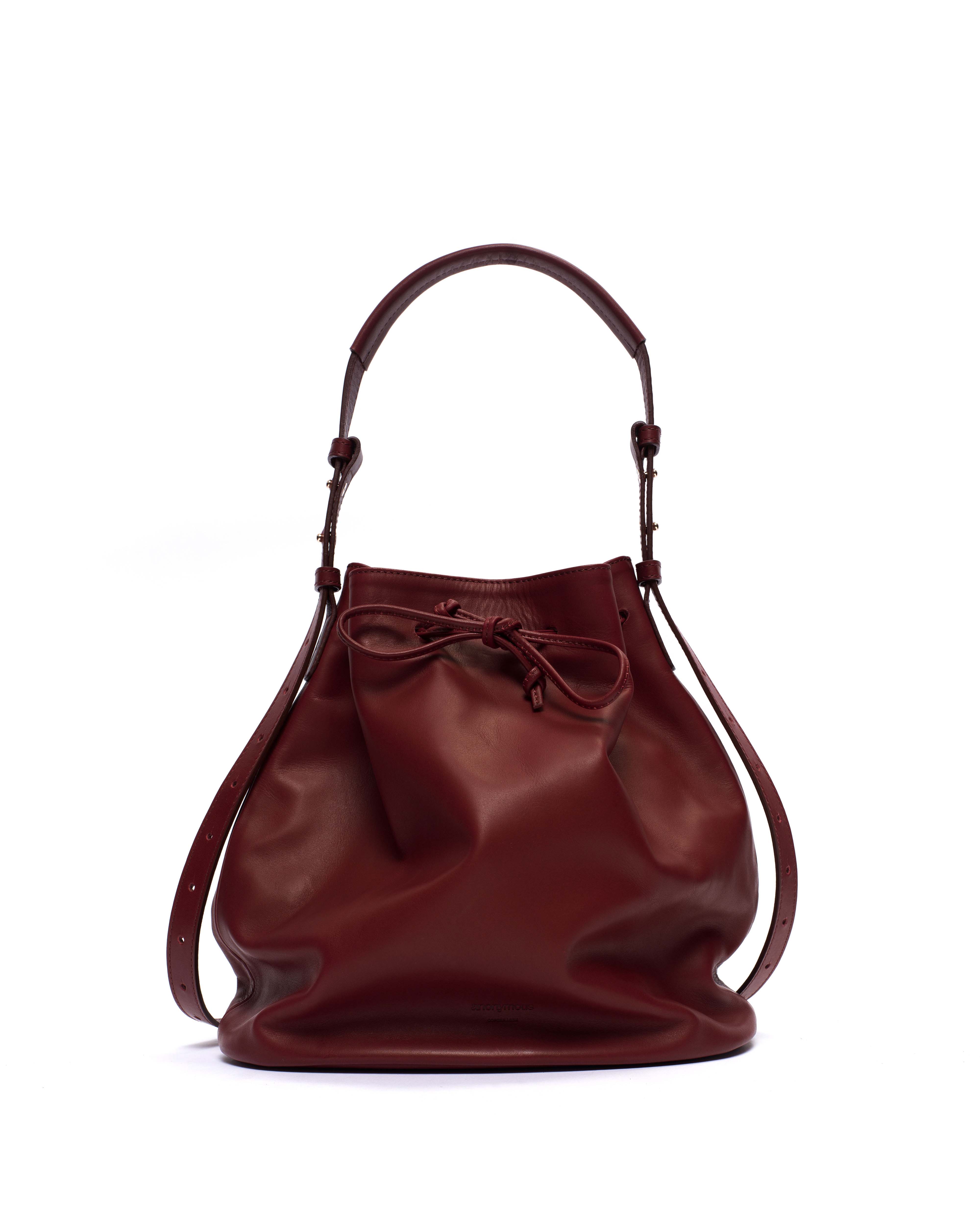 Kacey grand bucket bag Soft calf Pomegranate