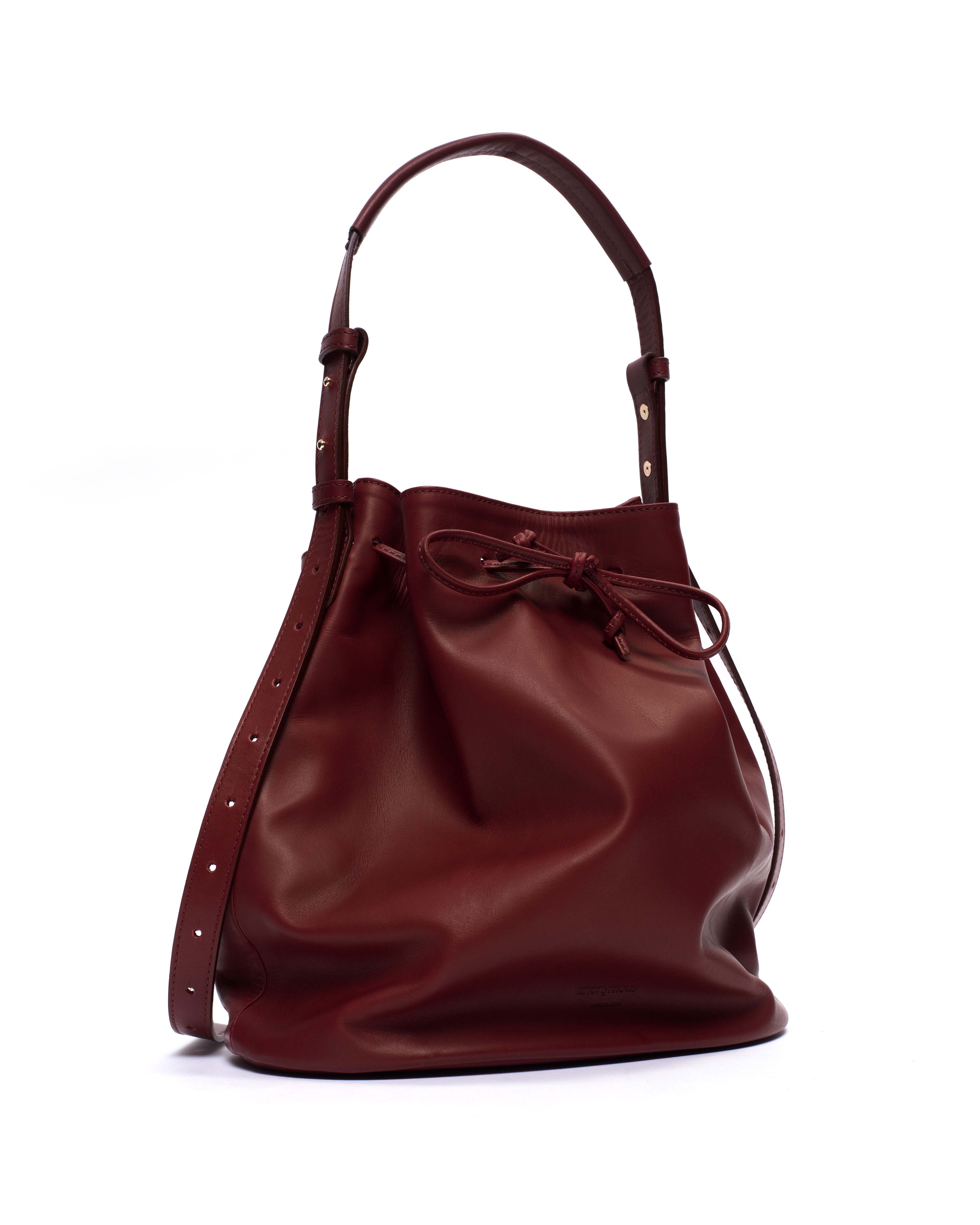 Kacey grand bucket bag Soft calf Pomegranate