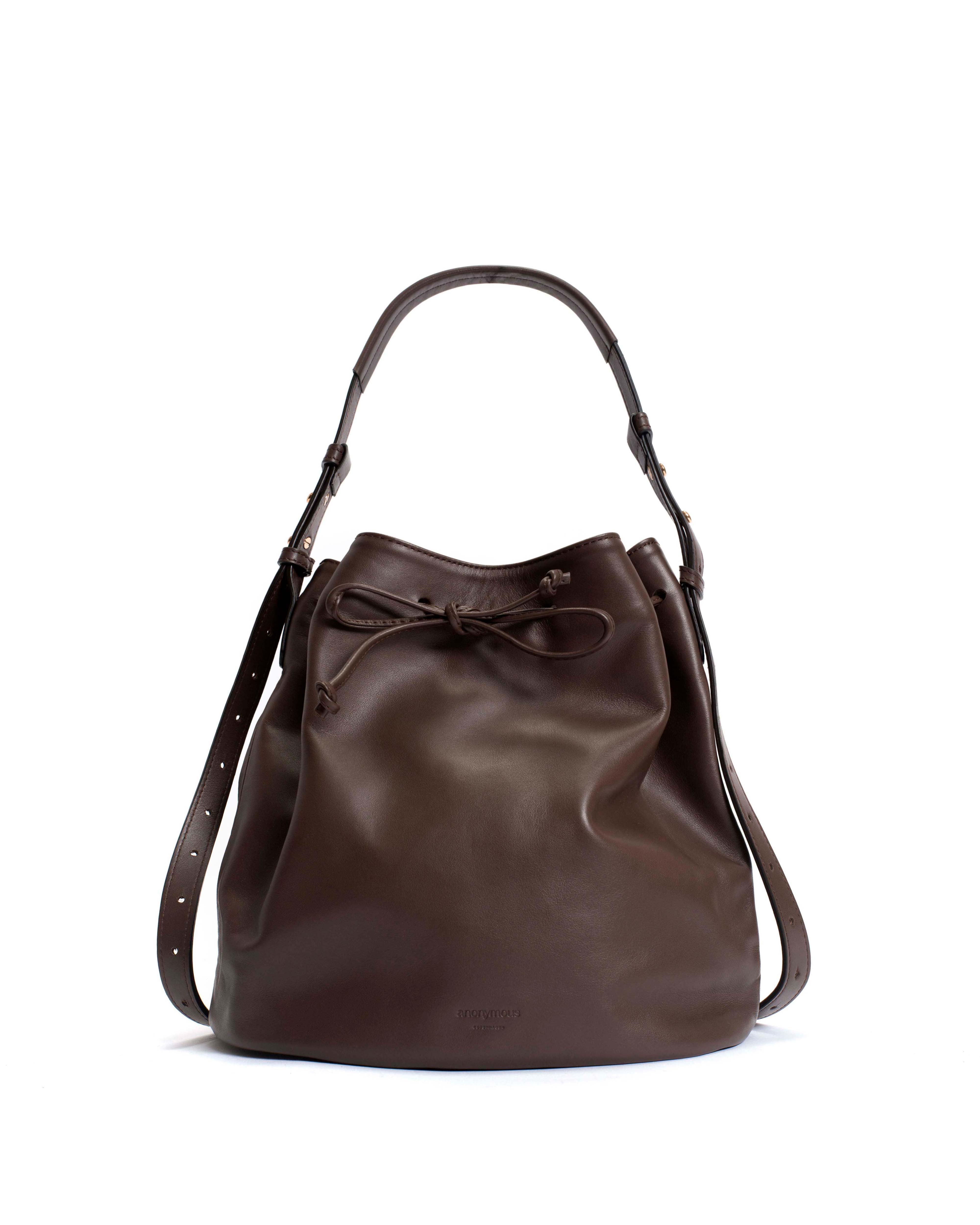 Kacey grand bucket bag Soft calf Coffee brown
