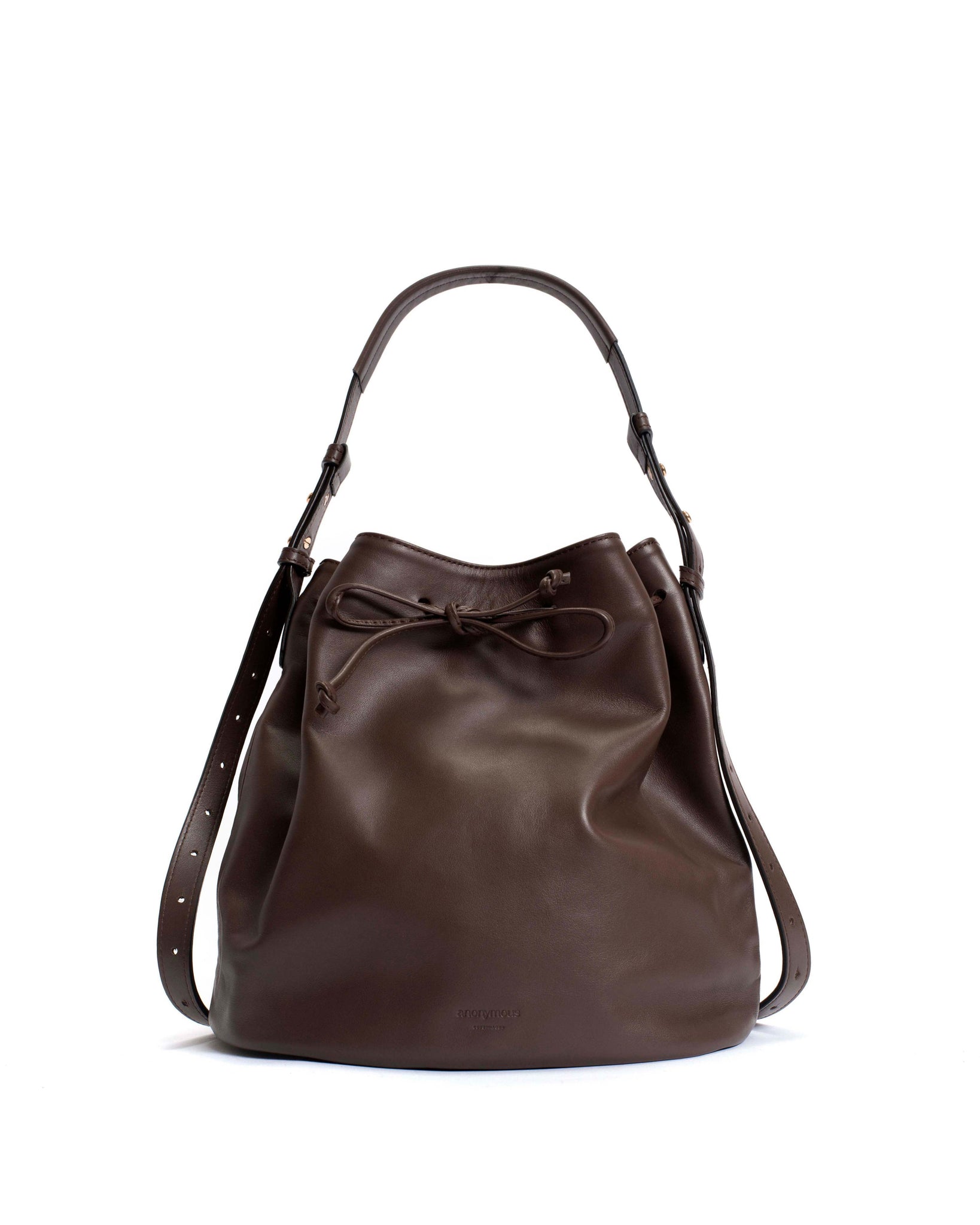 Kacey grand bucket bag Soft calf Coffee brown - Anonymous Copenhagen