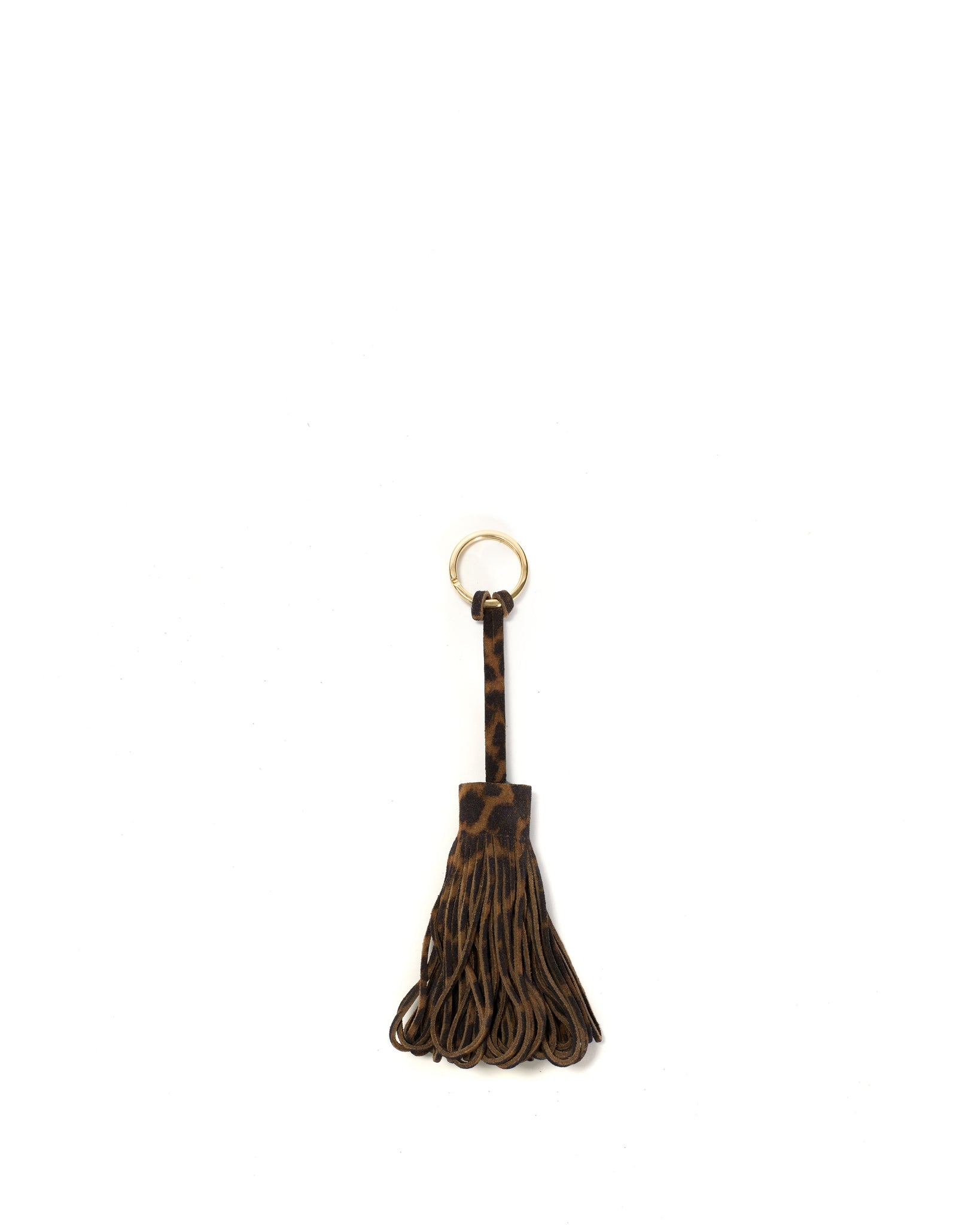 Katty fringe keyring Calf suede print Leopard - Anonymous Copenhagen