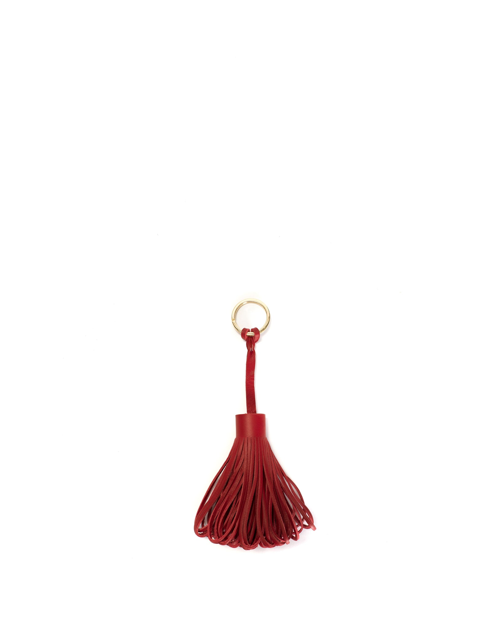 Katty fringe keyring Soft calf Ruby red - Anonymous Copenhagen