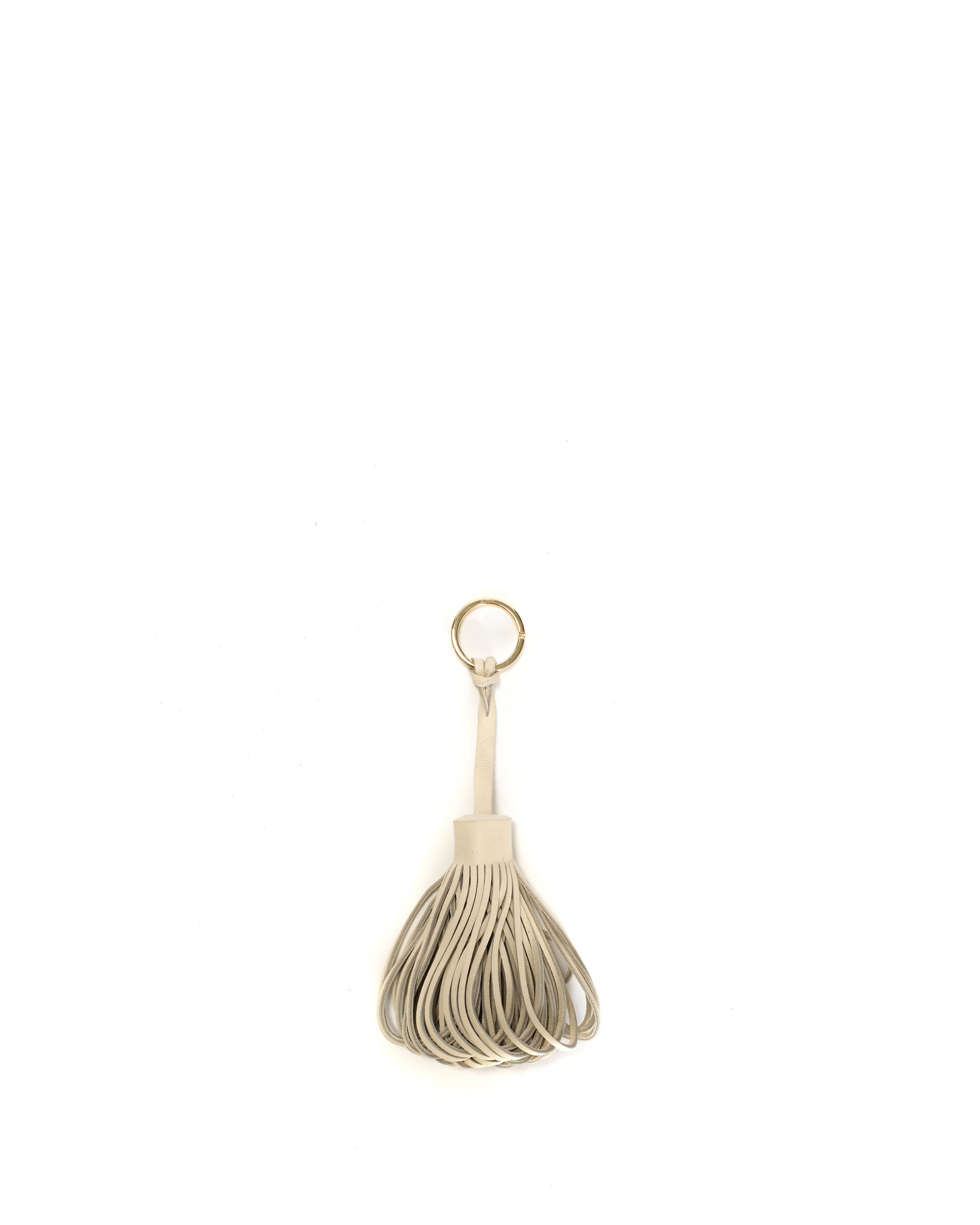 Katty fringe keyring Silky lamb White sand - Anonymous Copenhagen