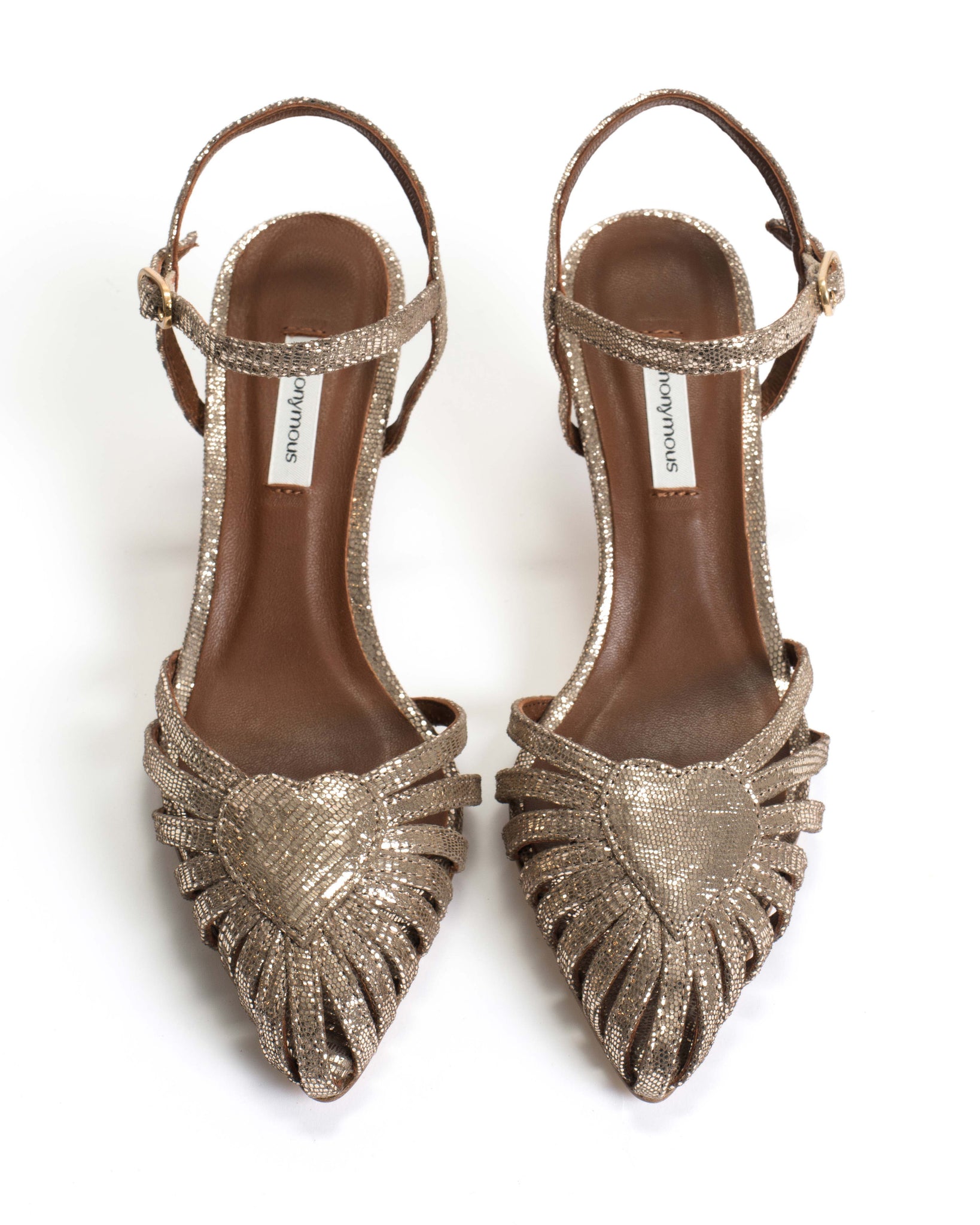 Keesha 55 Lizard metallic goat Vintage champagne - Anonymous Copenhagen