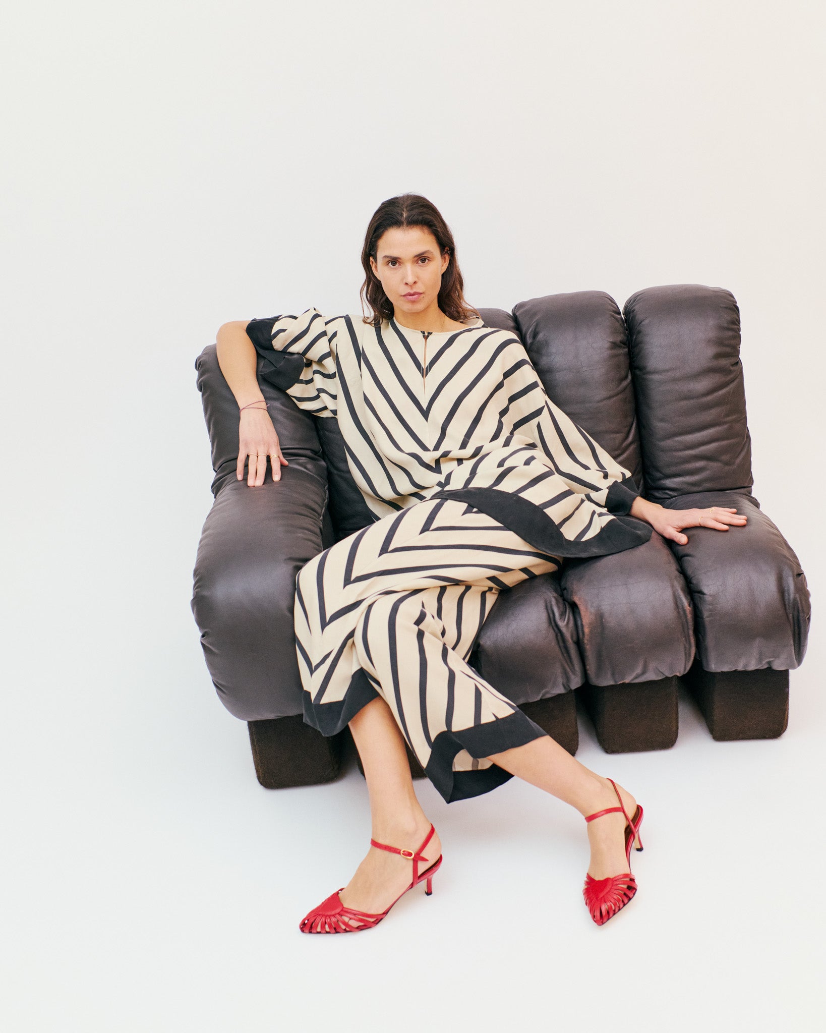 Keesha 55 Shiny lamb Ruby red