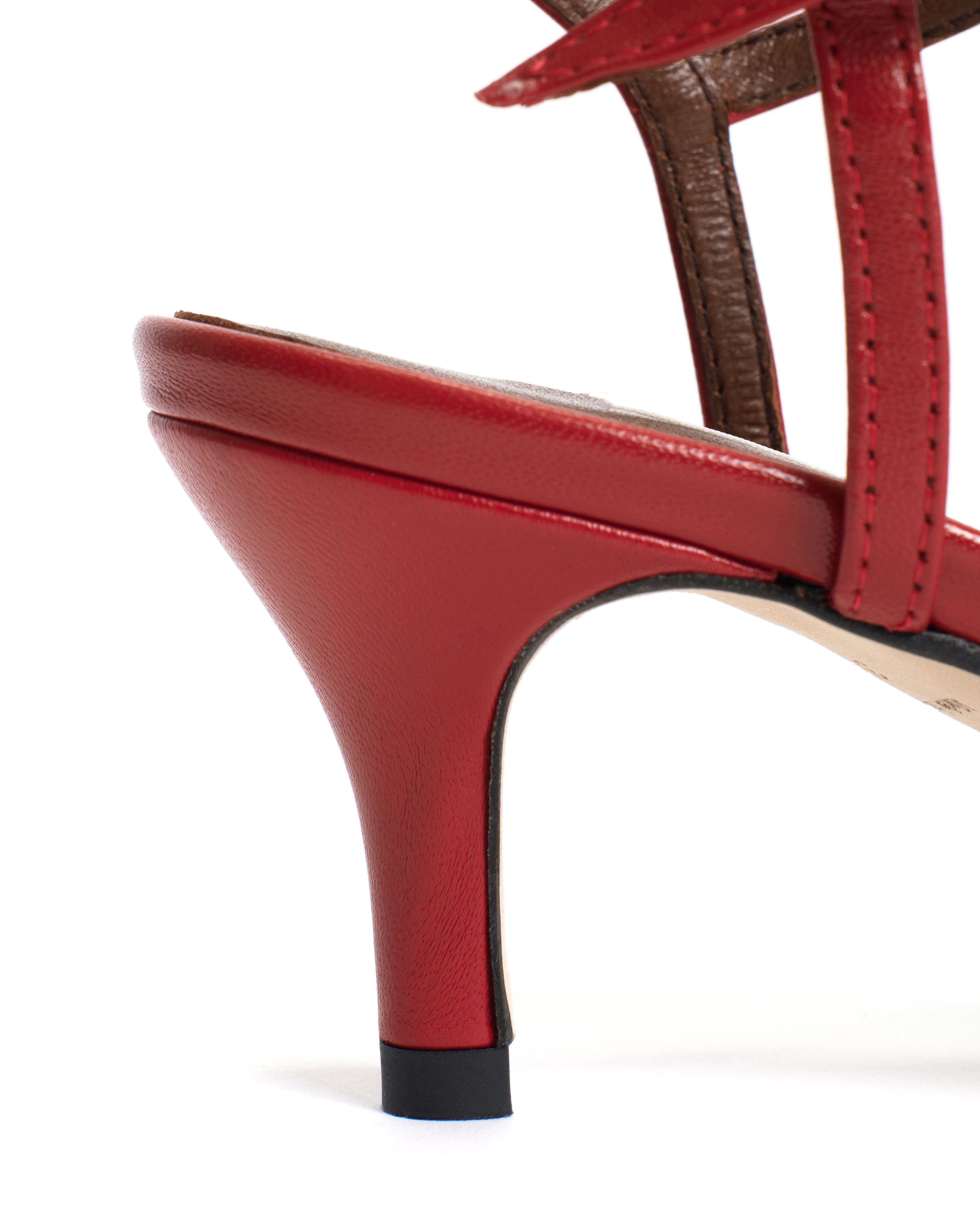 Keesha 55 Shiny lamb Ruby red