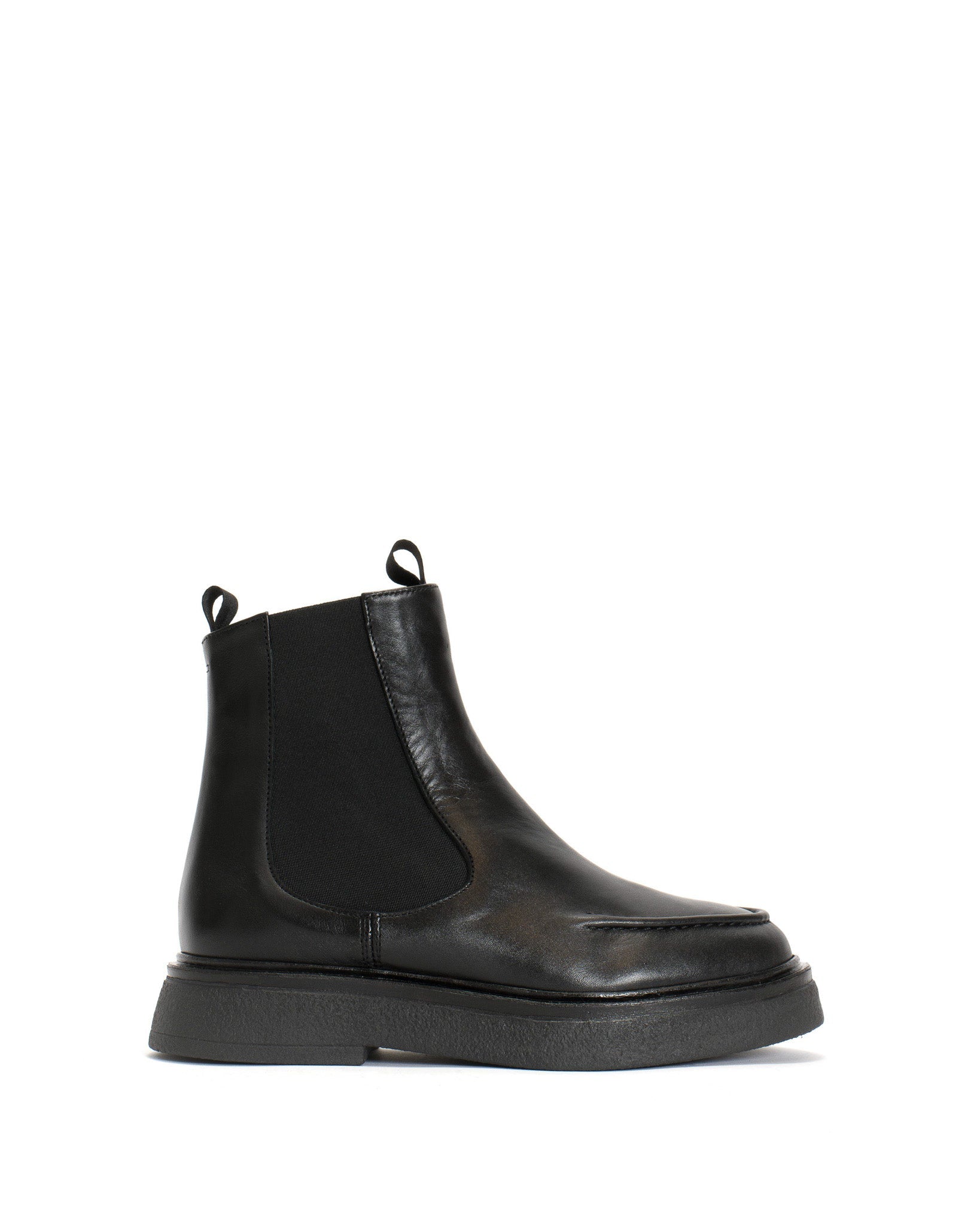 Kikie flat platform Soft calf & sole Black & Black