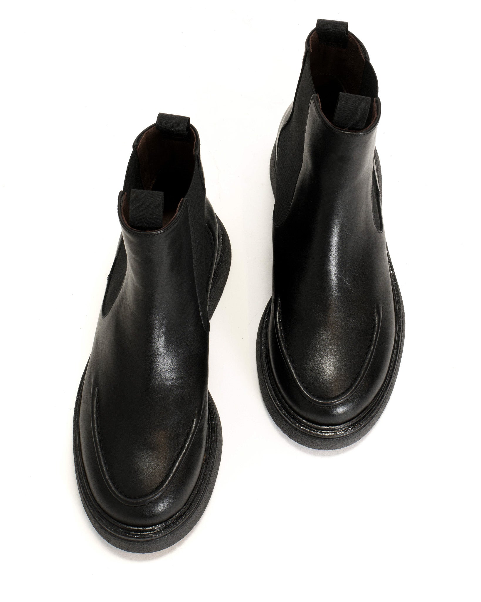 Kikie flat platform Soft calf & sole Black & Black