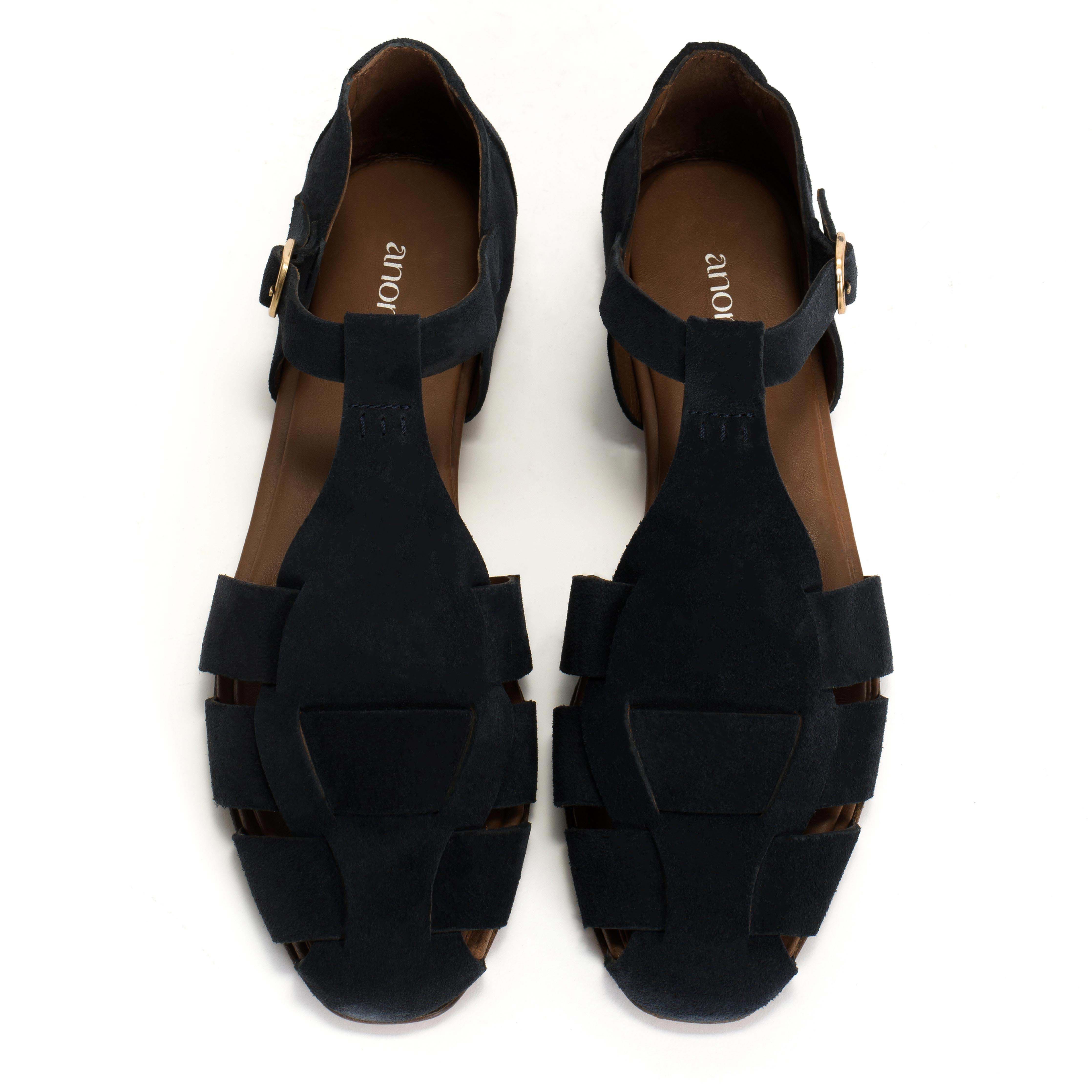Lain flats Calf suede Dark blue