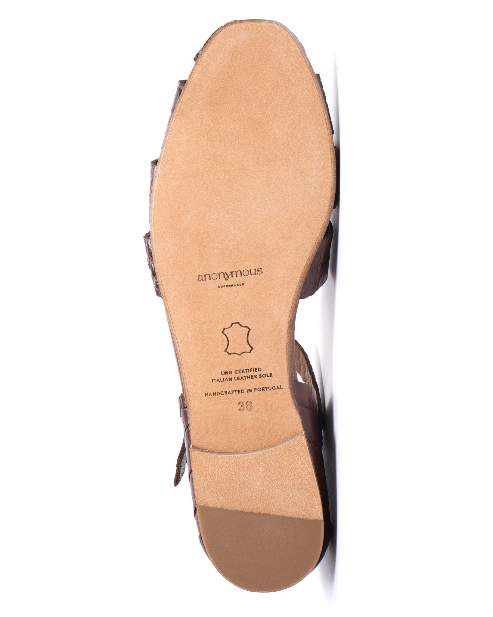 Lain flats Croco calf Chocolate