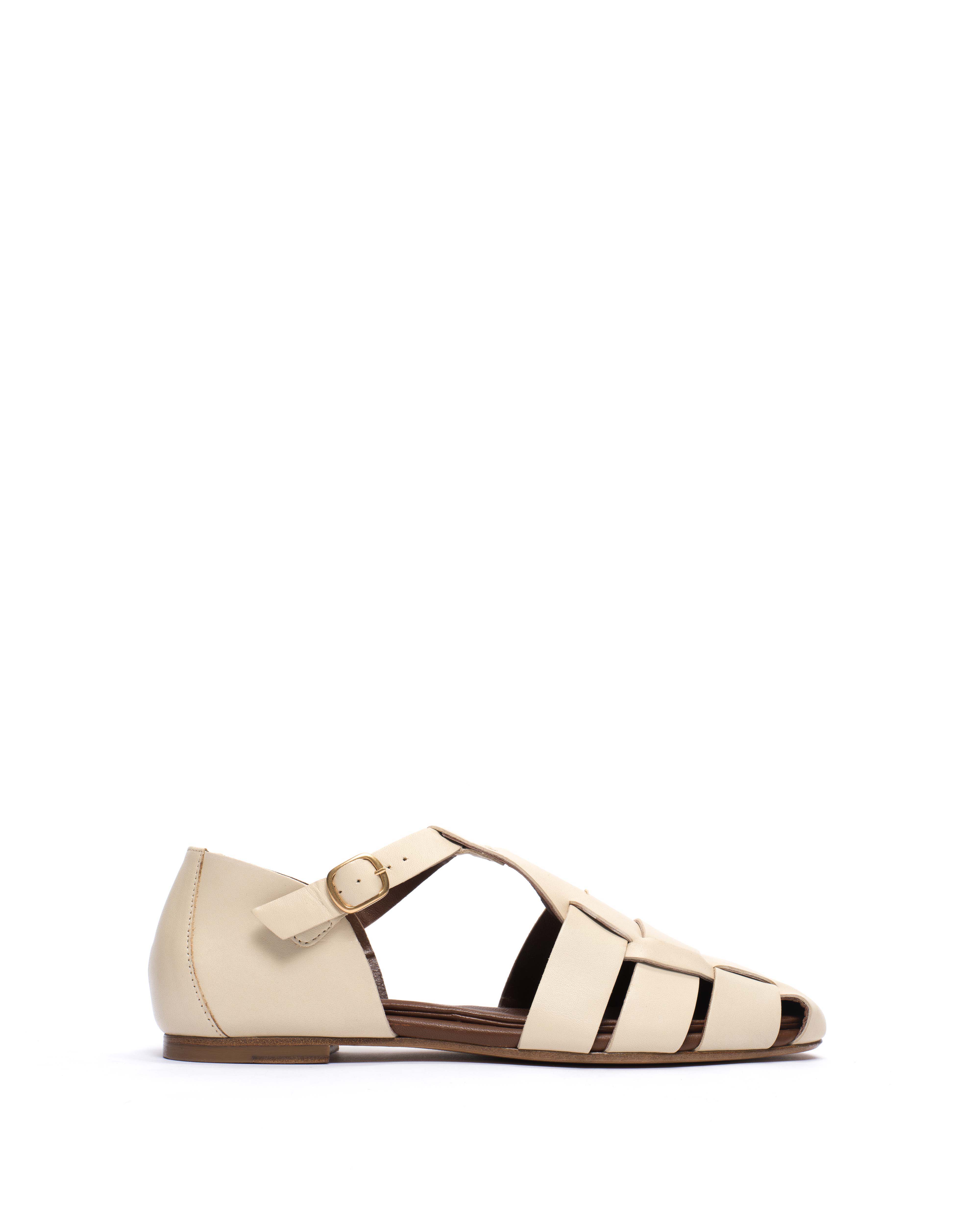 Lain flats Soft calf White sand