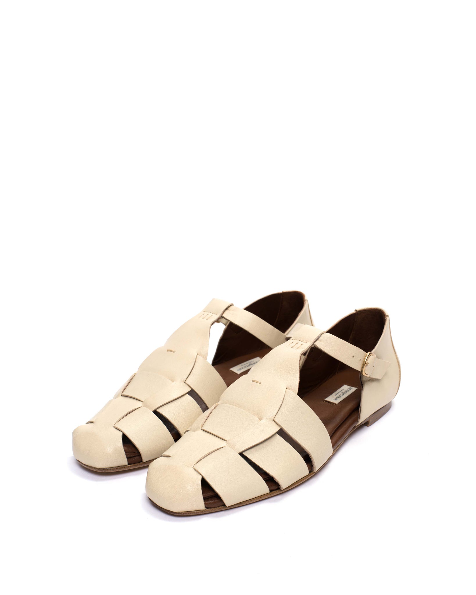 Lain flats Soft calf White sand