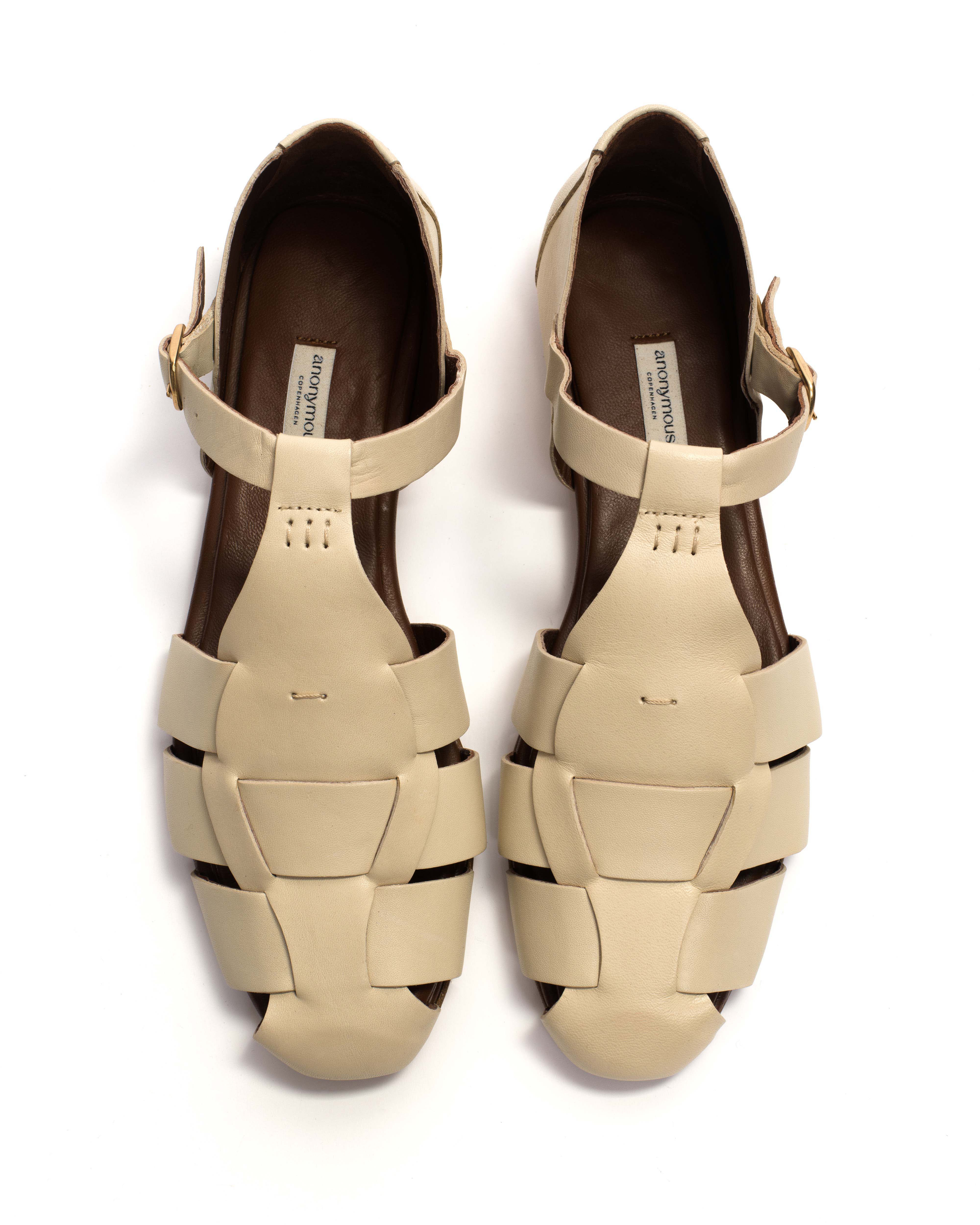 Lain flats Soft calf White sand