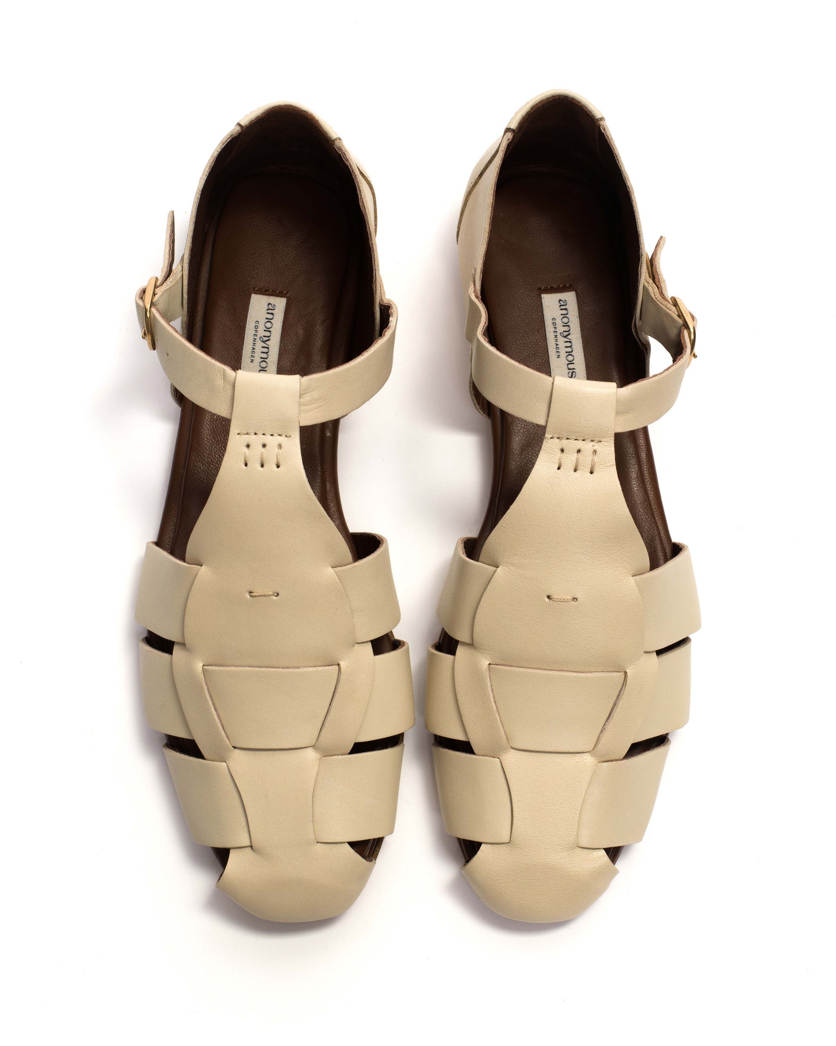 Lain flats Soft calf White sand