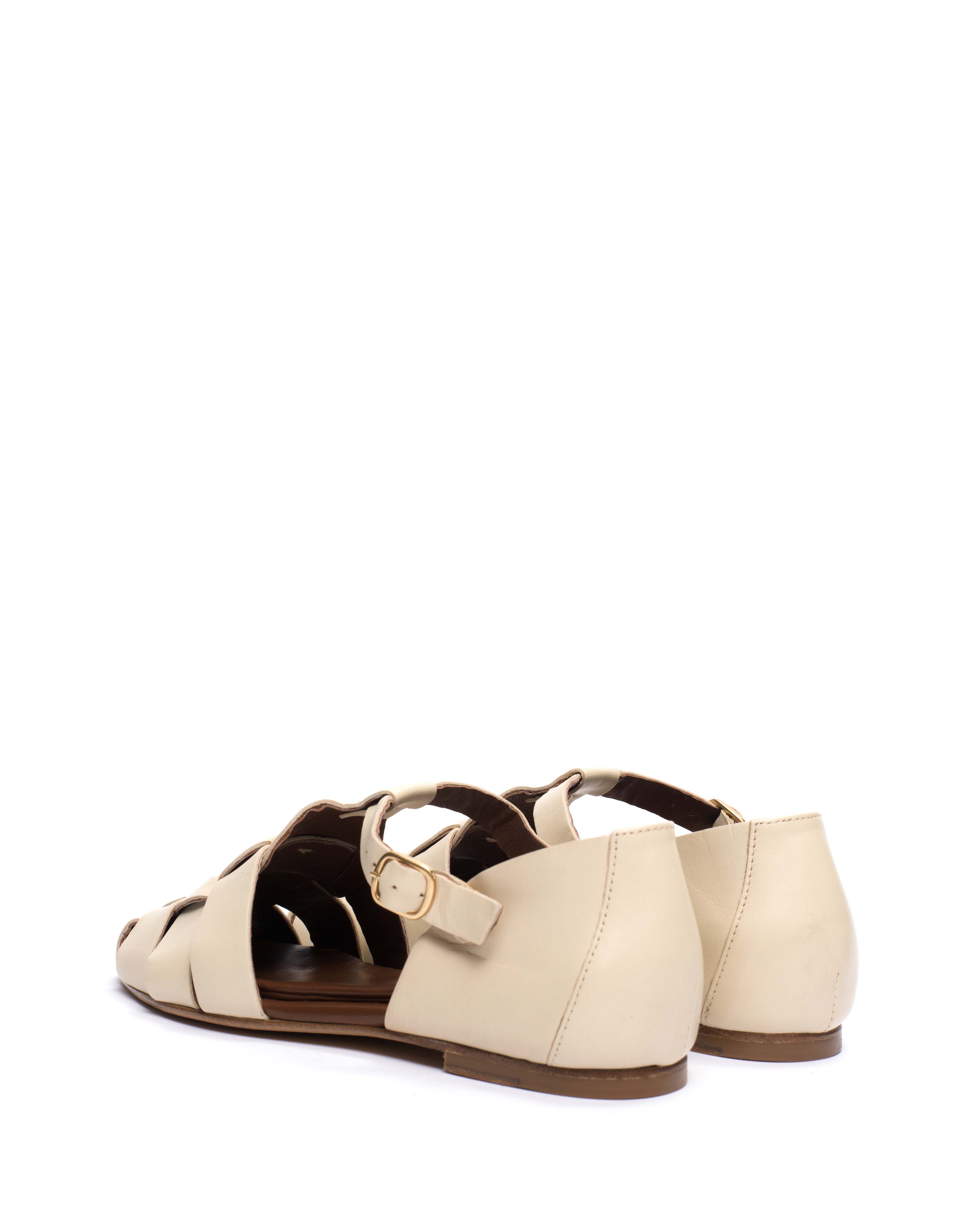 Lain flats Soft calf White sand