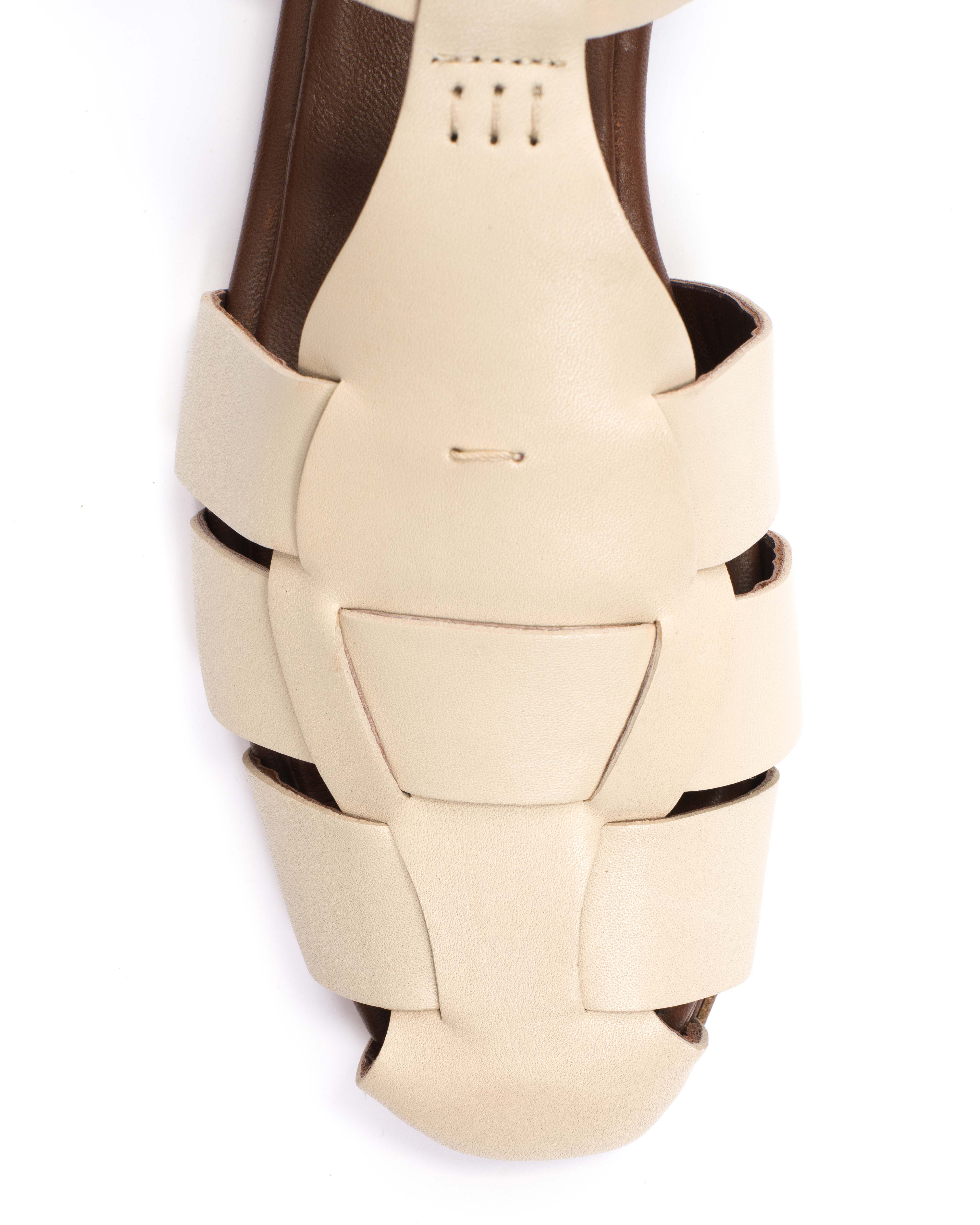 Lain flats Soft calf White sand