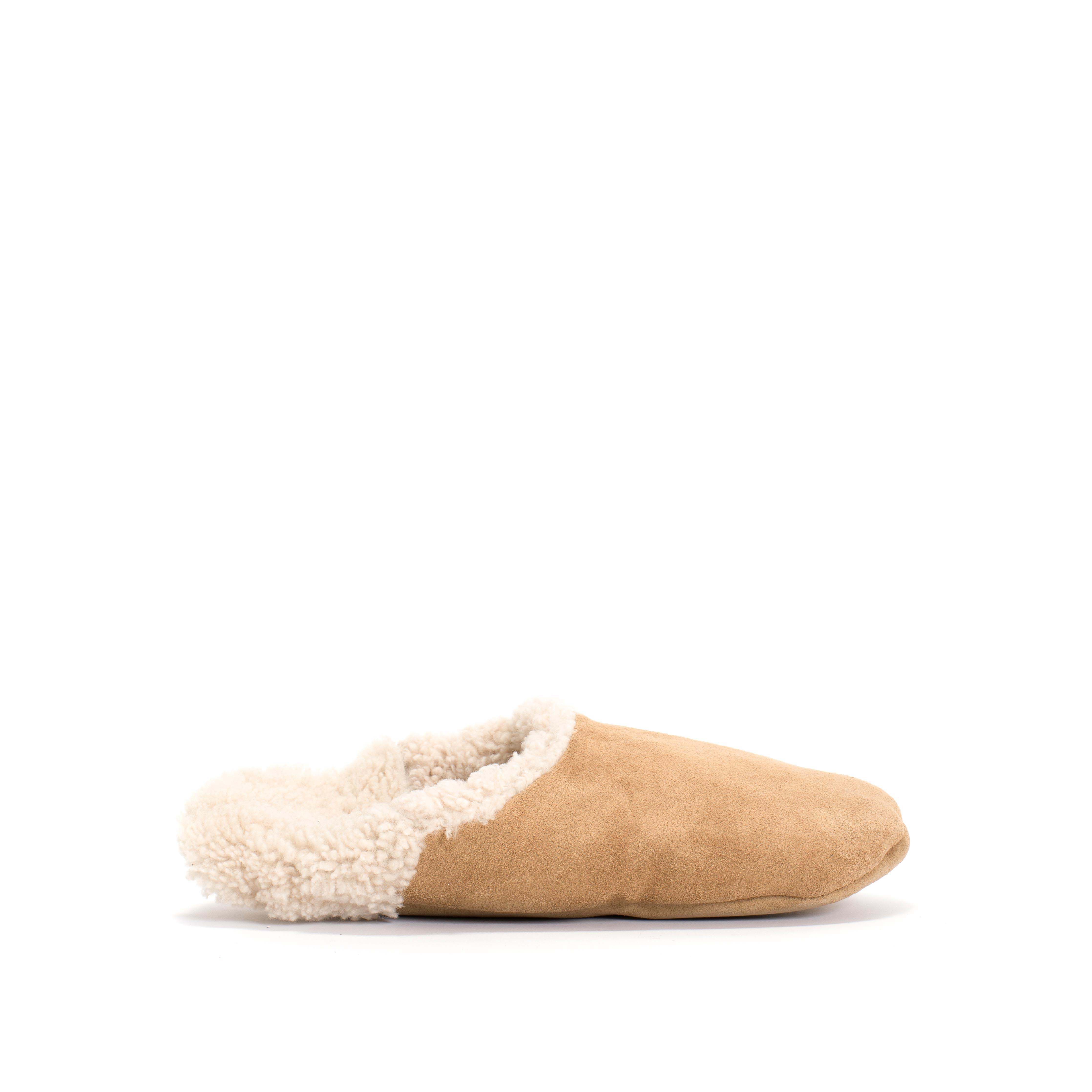 Lambiees shearling Calf Suede Bamboo brown