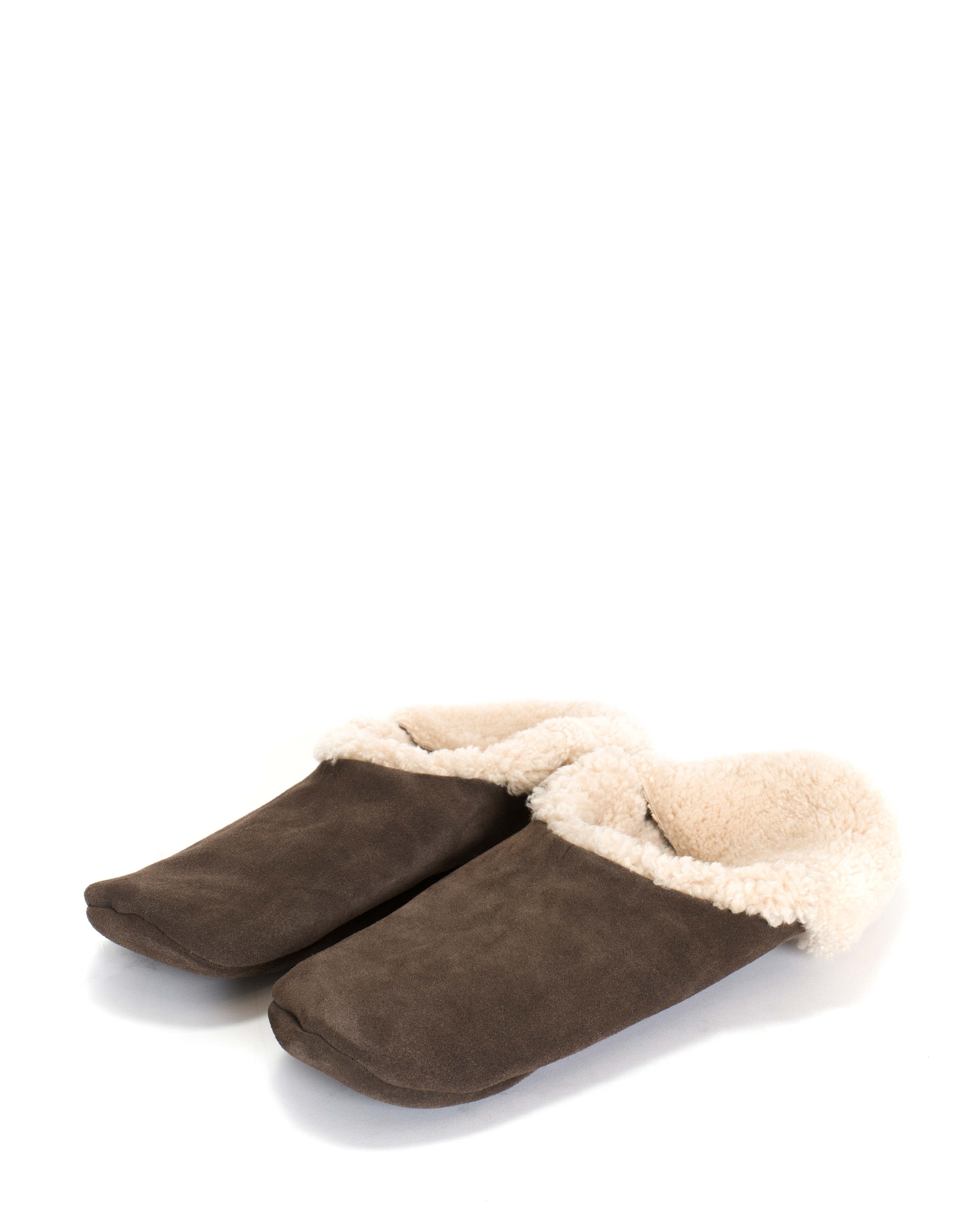 Lambiees shearling Calf Suede Coffee brown