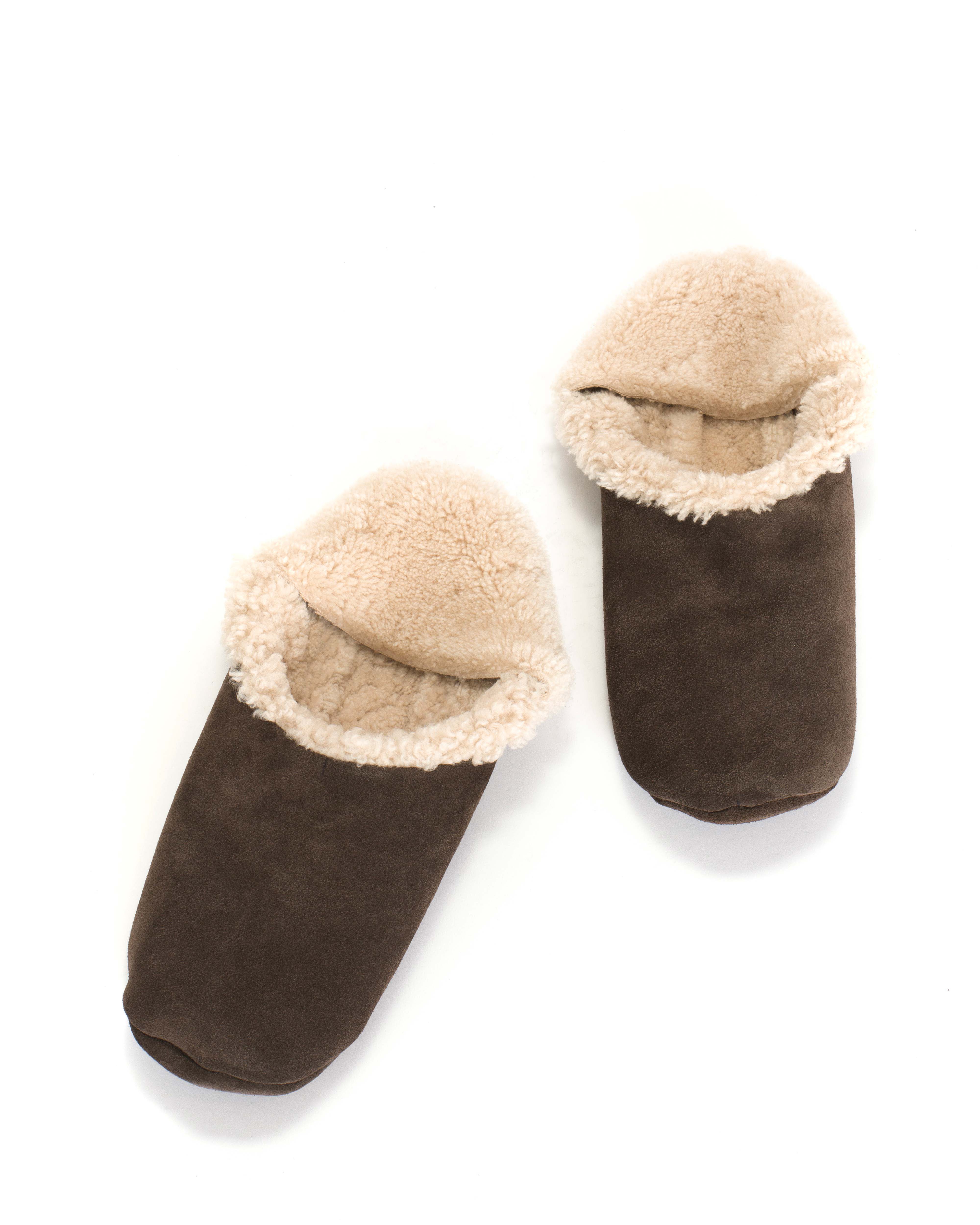 Lambiees shearling Calf Suede Coffee brown