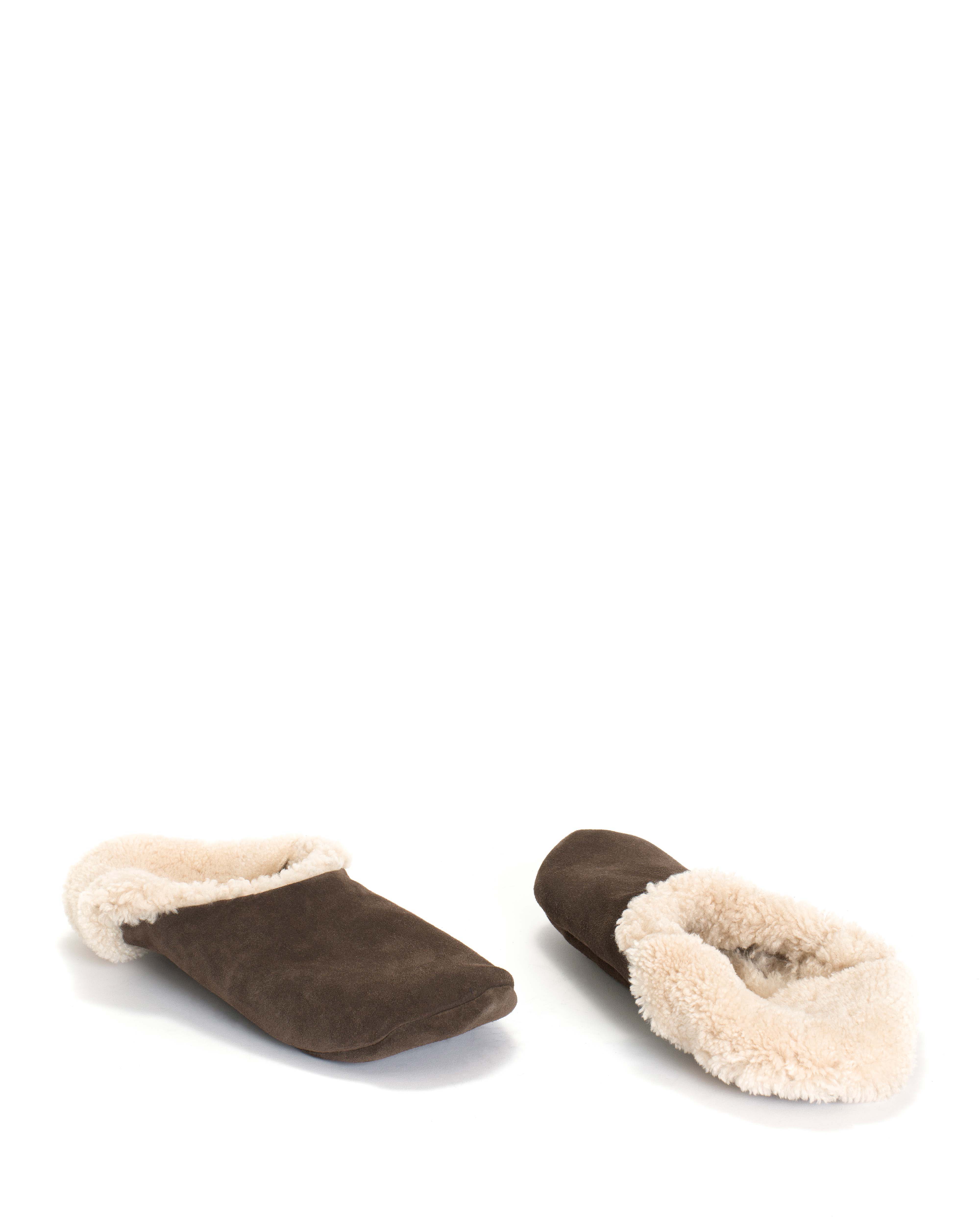 Lambiees shearling Calf Suede Coffee brown