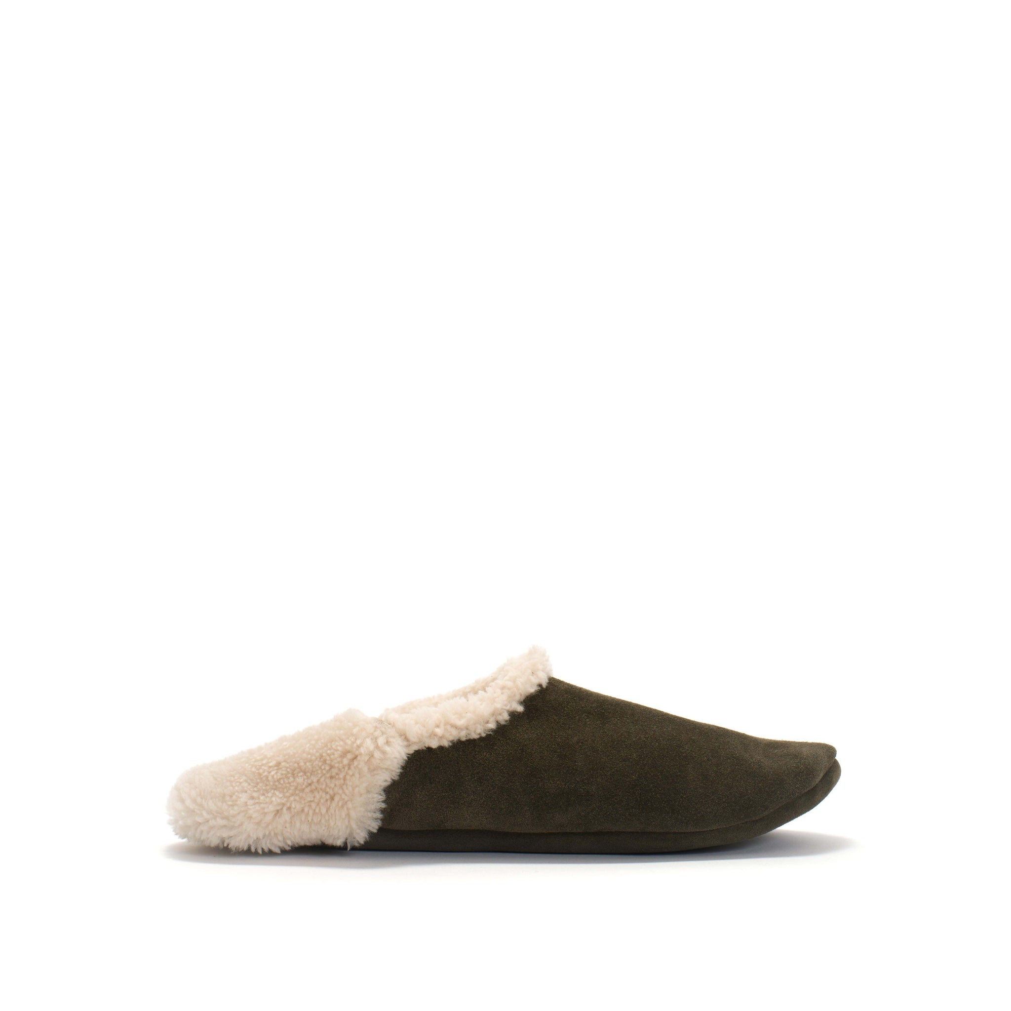 Lambiees shearling Calf suede Moss green