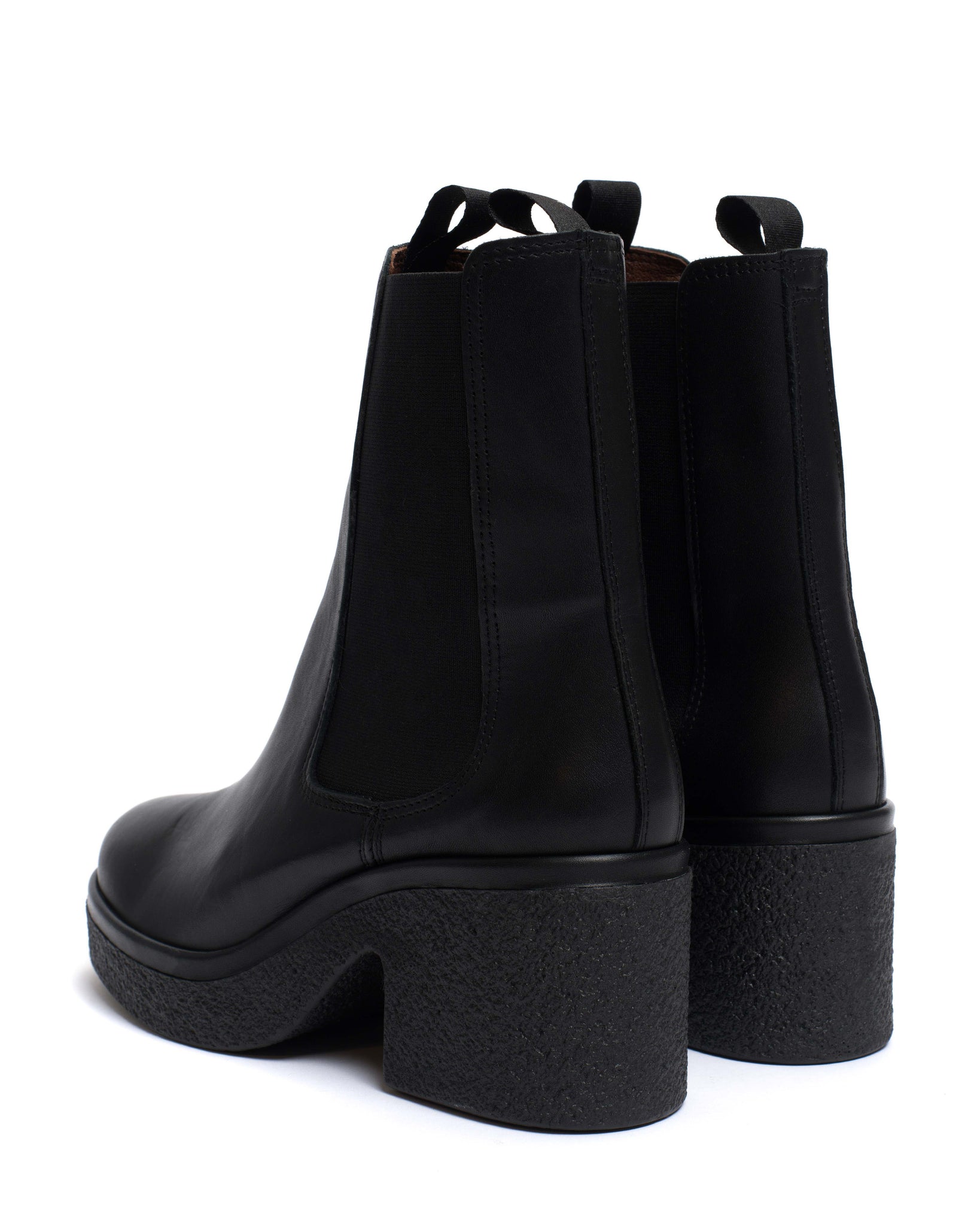 Laurell 65 platform Soft calf & Sole Black & black - Anonymous Copenhagen
