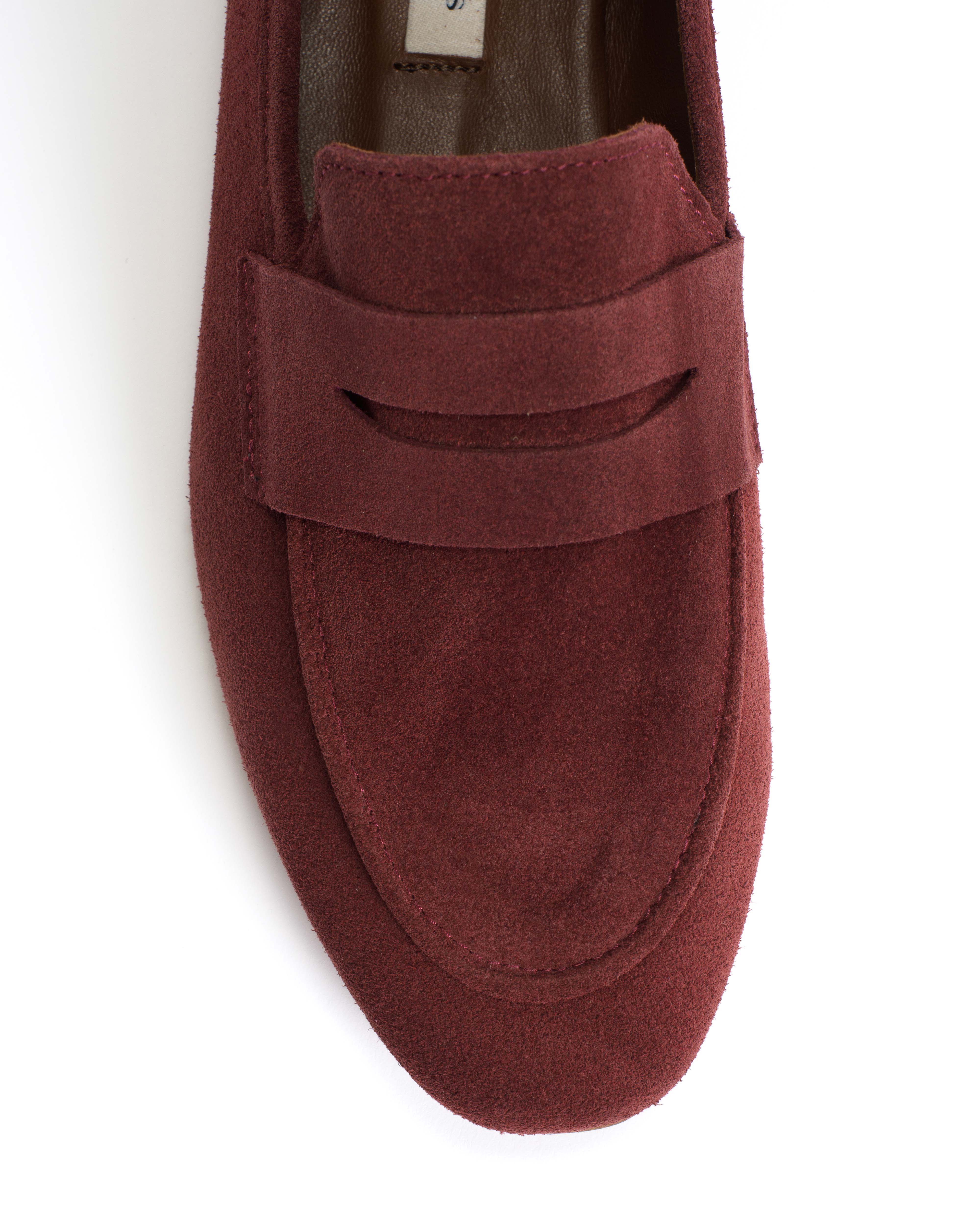 Lindsay Calf suede Pomegranate