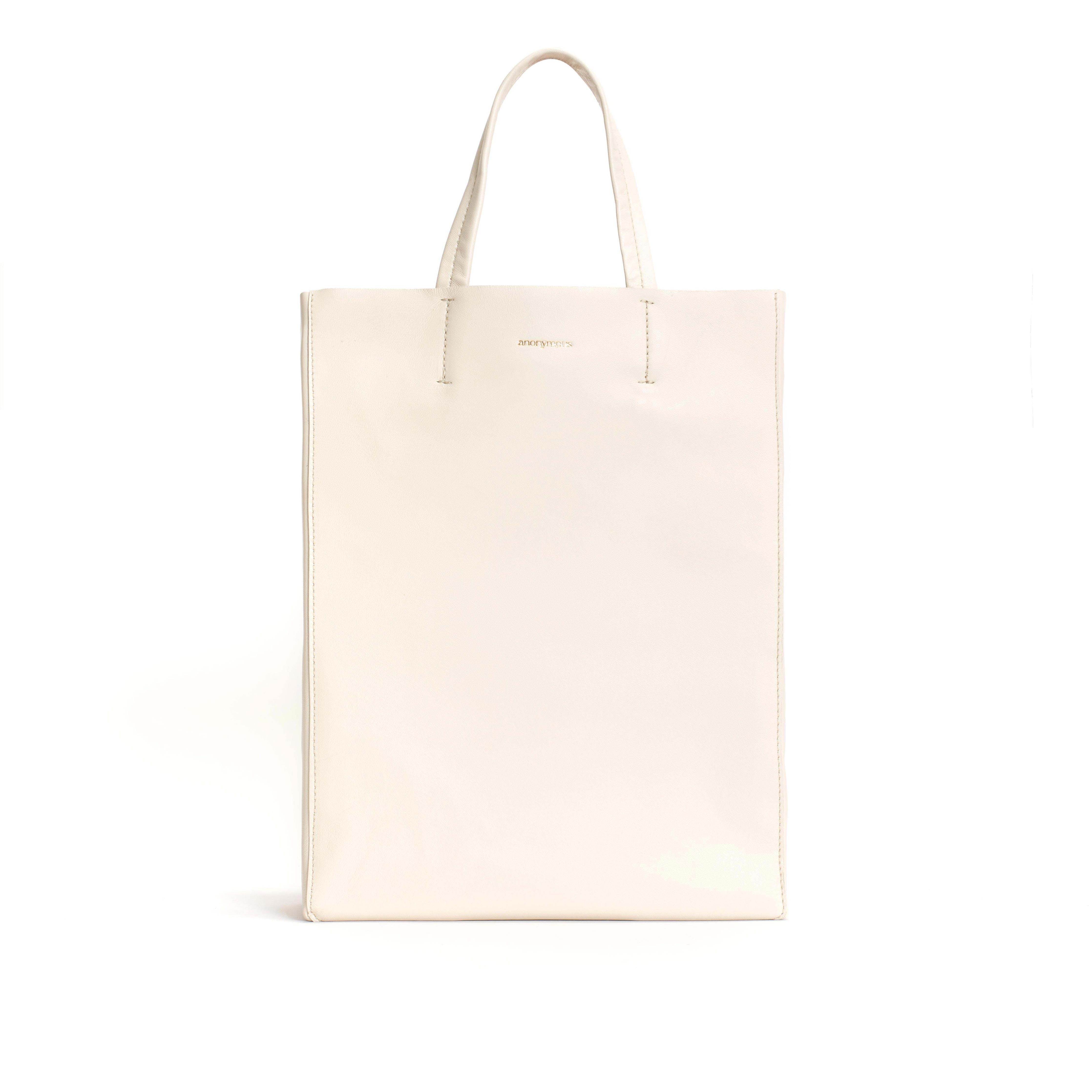Linea shopper Shiny lamb Milk white