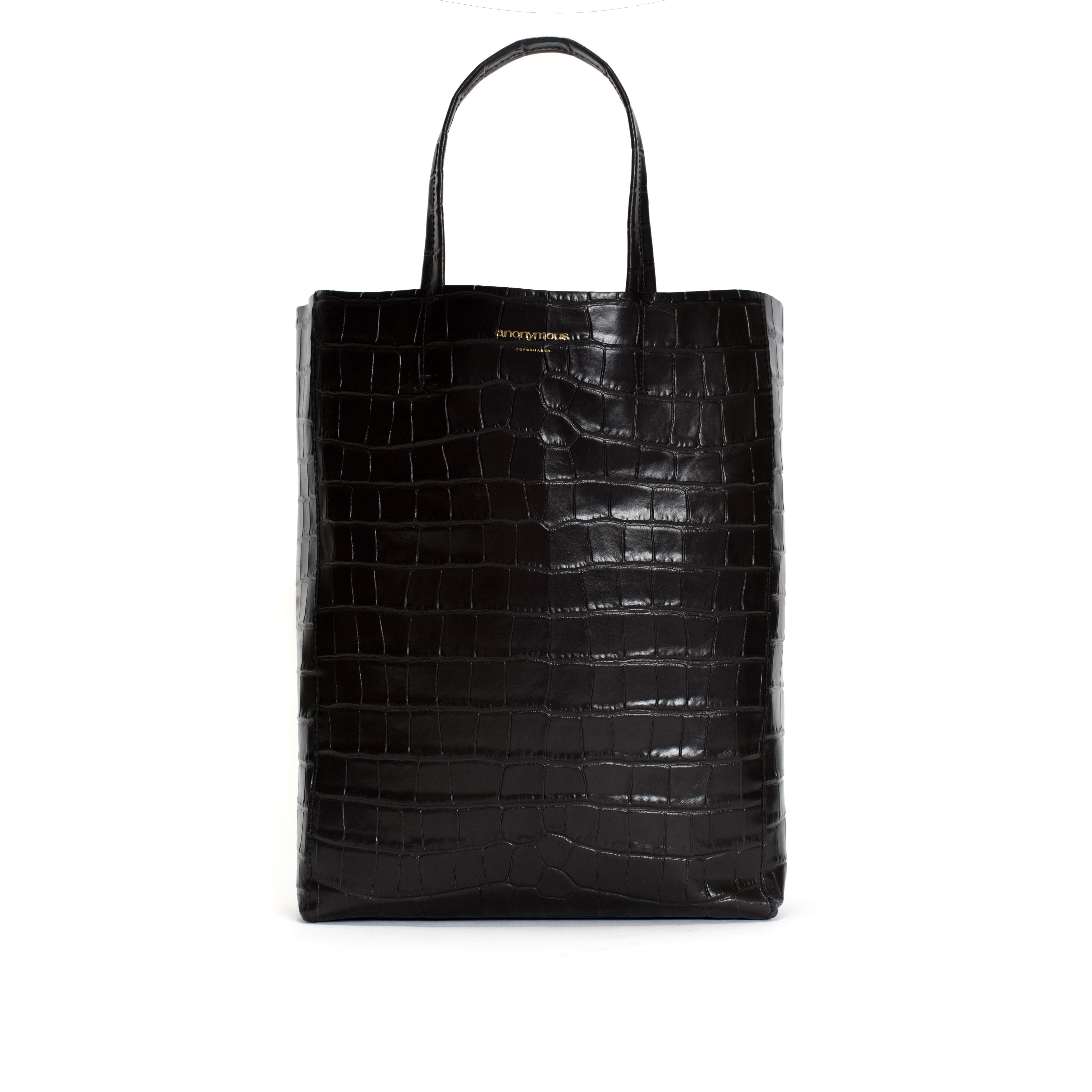 Linea shopper Croco calf Black