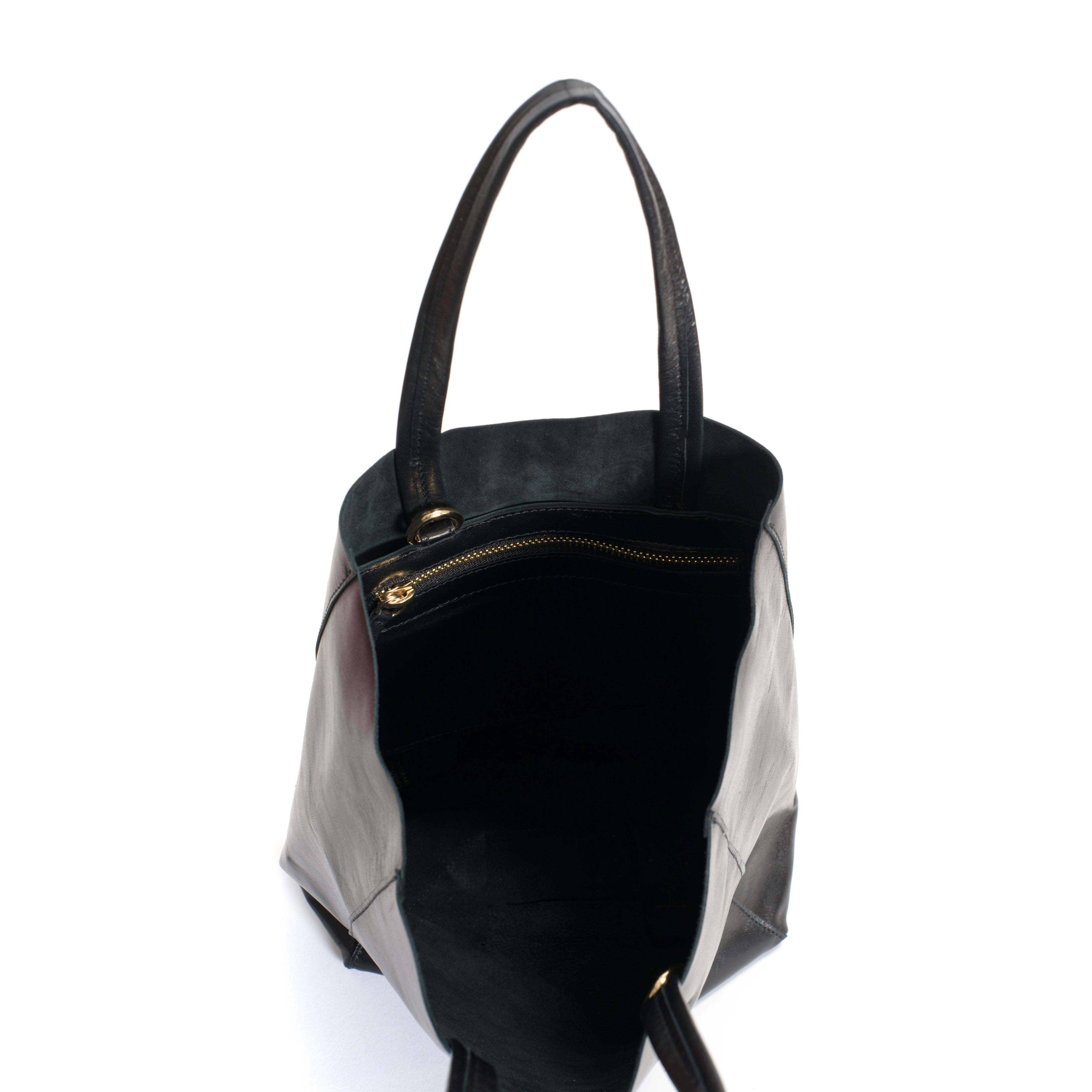 Linea shopper Shiny lamb Black