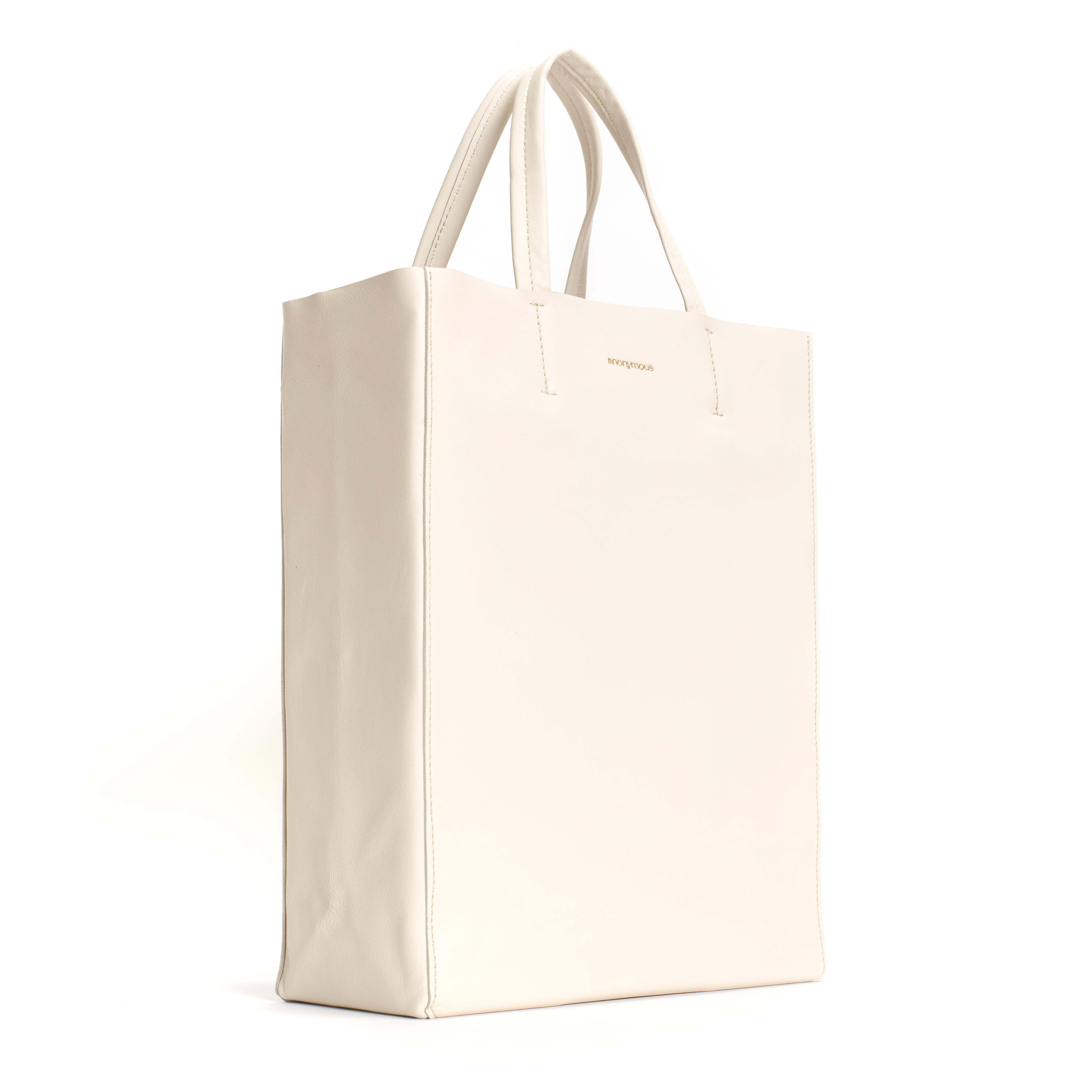 Linea shopper Shiny lamb Milk white