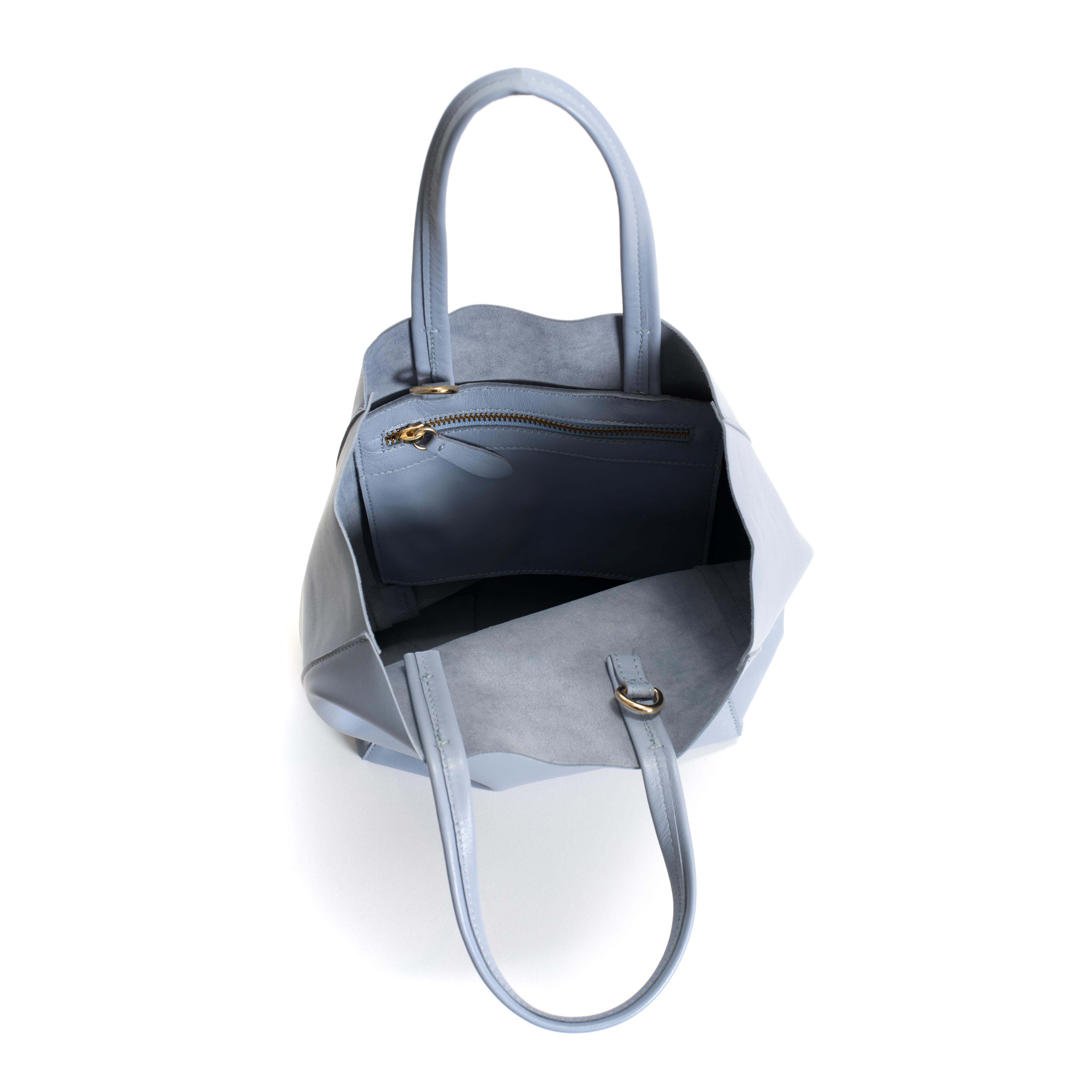 Linea shopper Shiny lamb Sky blue