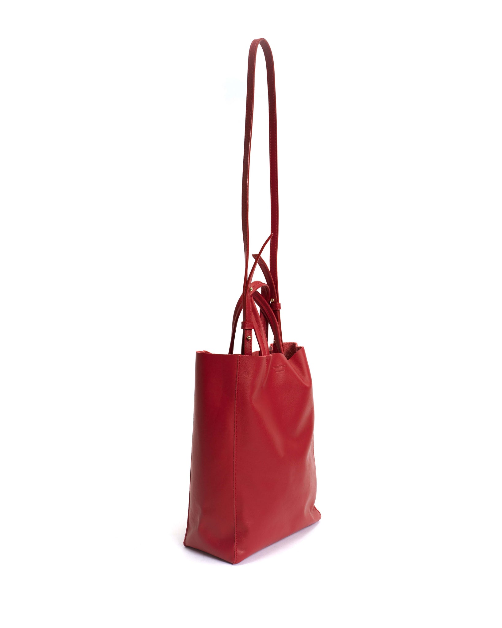 Linea shopper Soft calf Ruby red - Anonymous Copenhagen