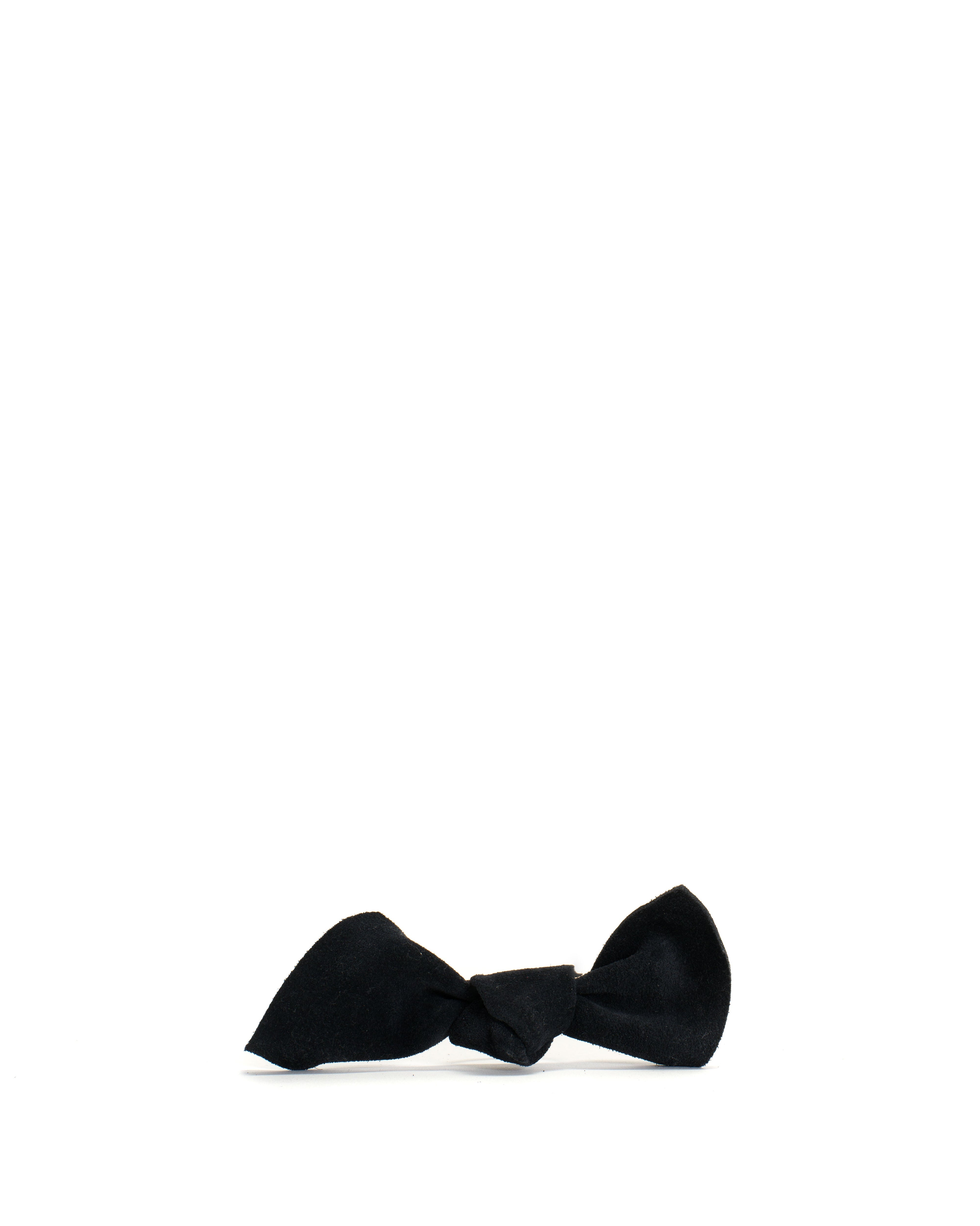 Linnie hair elastic grand bow Calf suede Dark blue