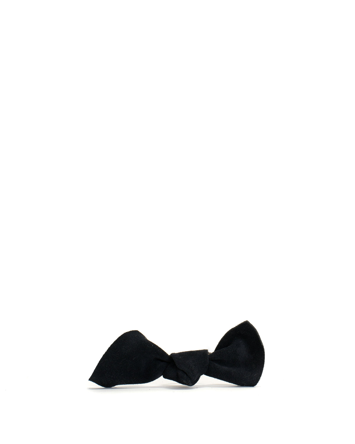 Linnie hair elastic grand bow Calf suede Dark blue