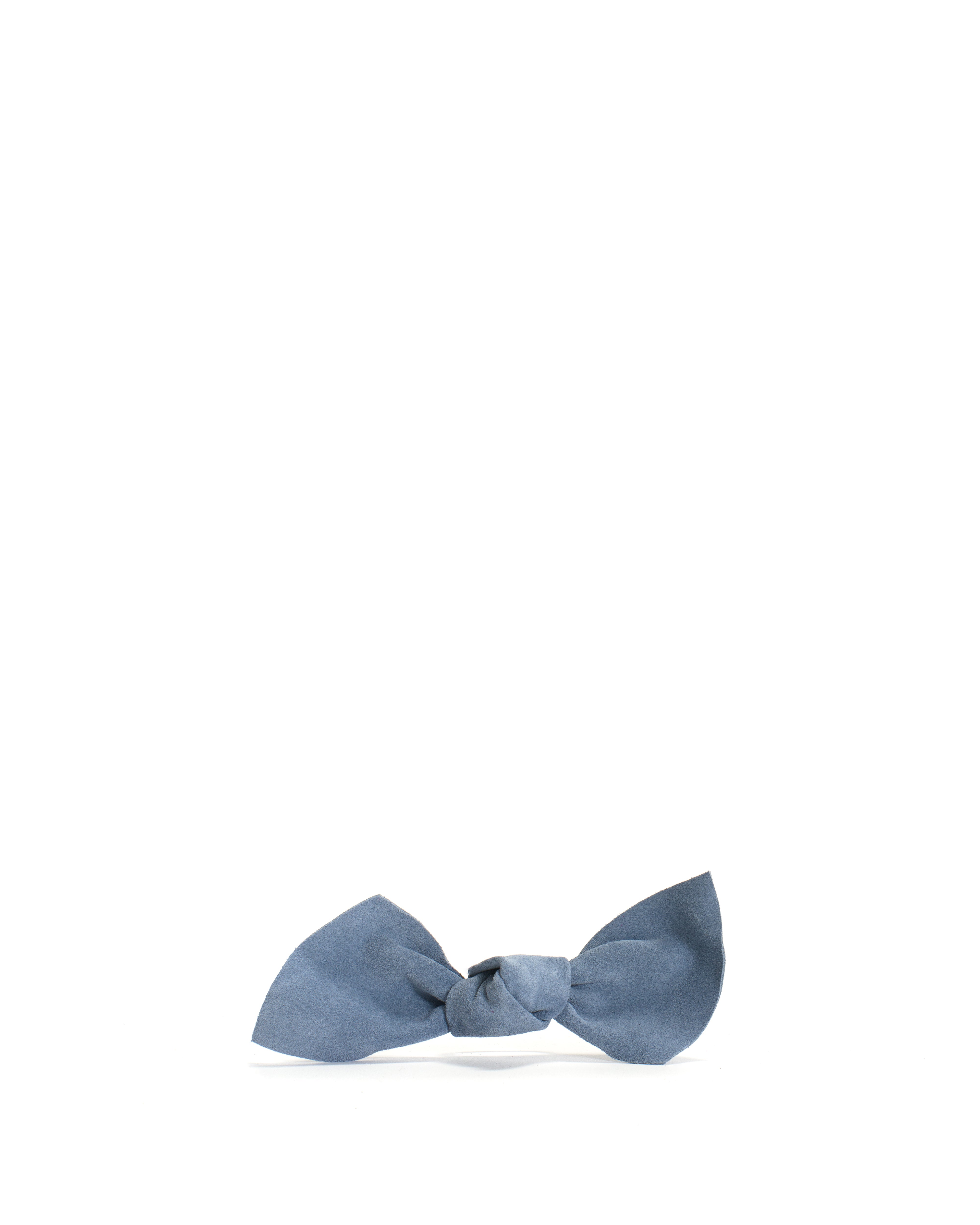 Linnie hair elastic grand bow Calf suede Lichen blue